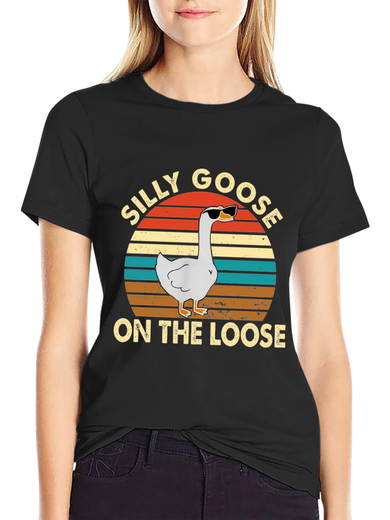 Silly Goose On The Loose Graphic T-Shirt