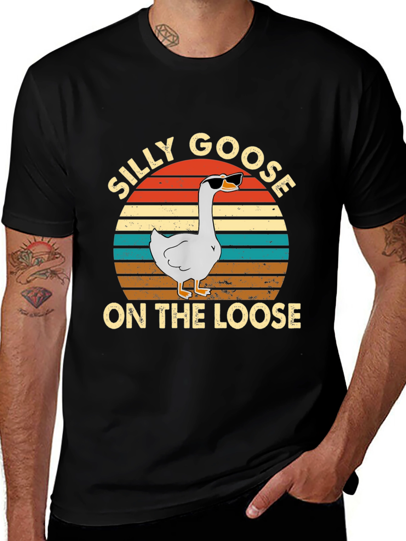 Silly Goose On The Loose Graphic T-Shirt