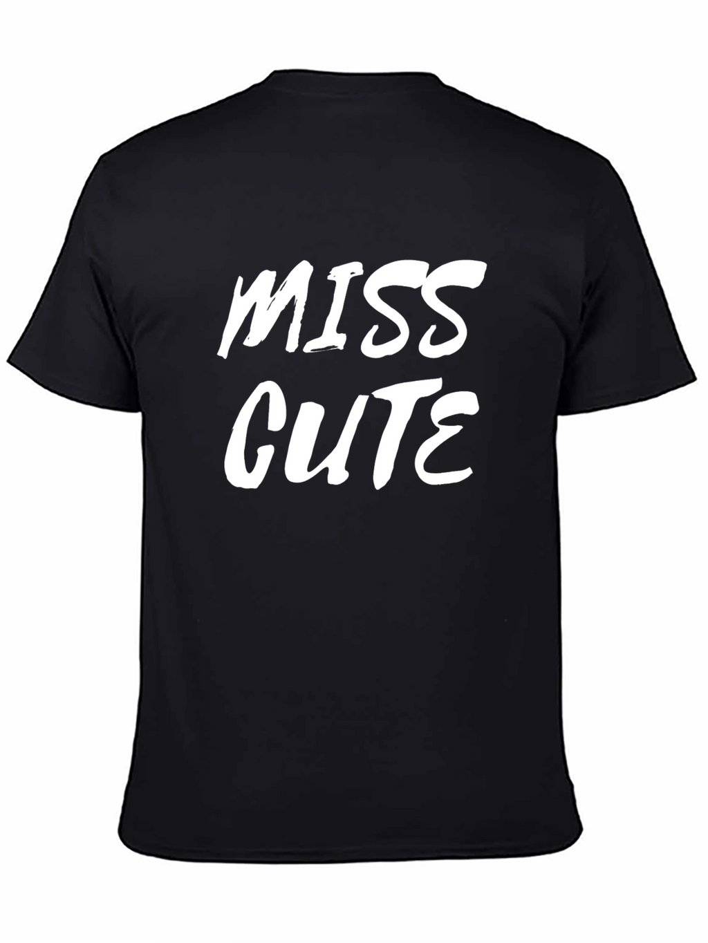 Miss Cute Black Graphic Tee