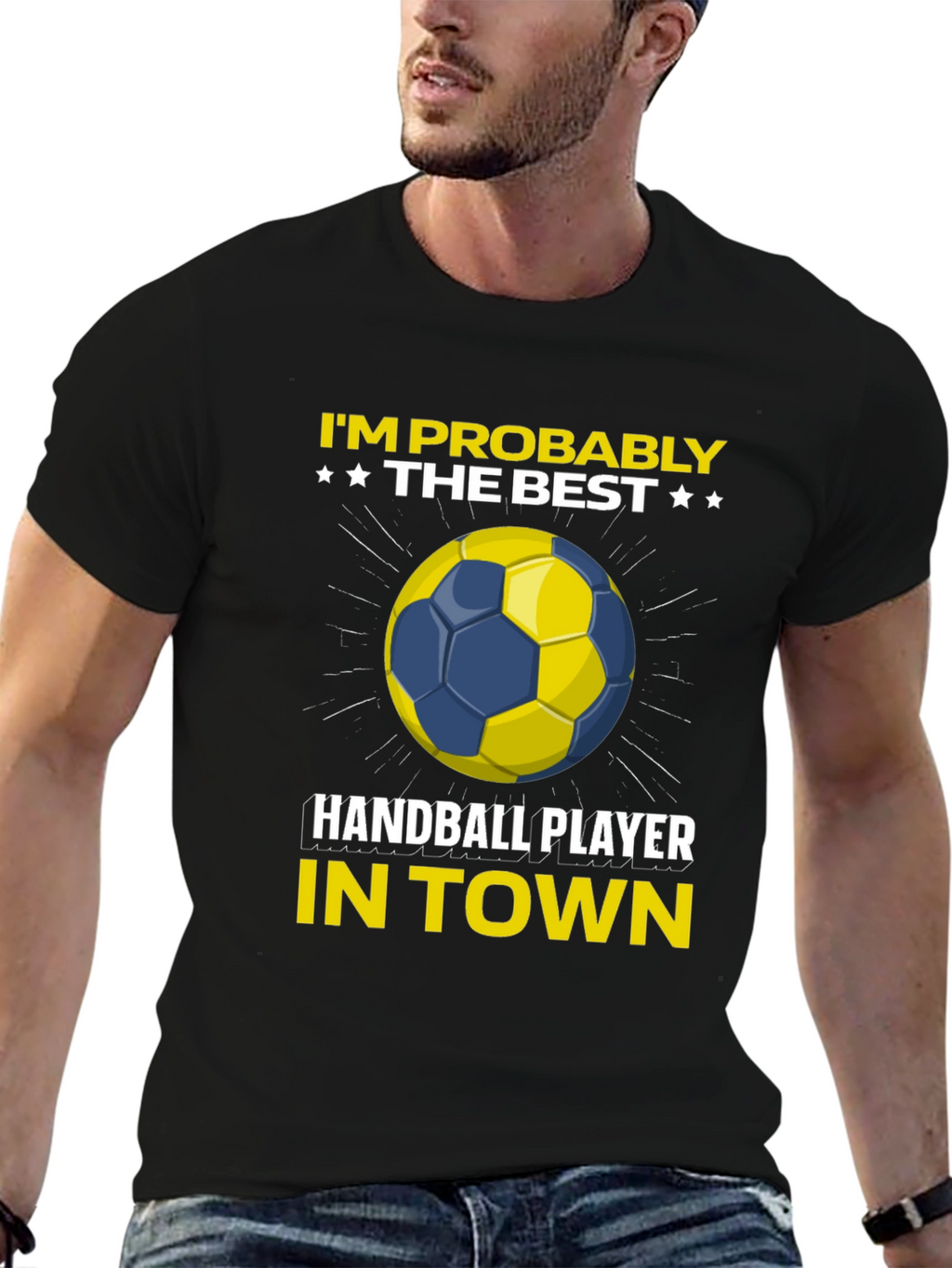 Handball Player Graphic T-Shirt - Best in Town