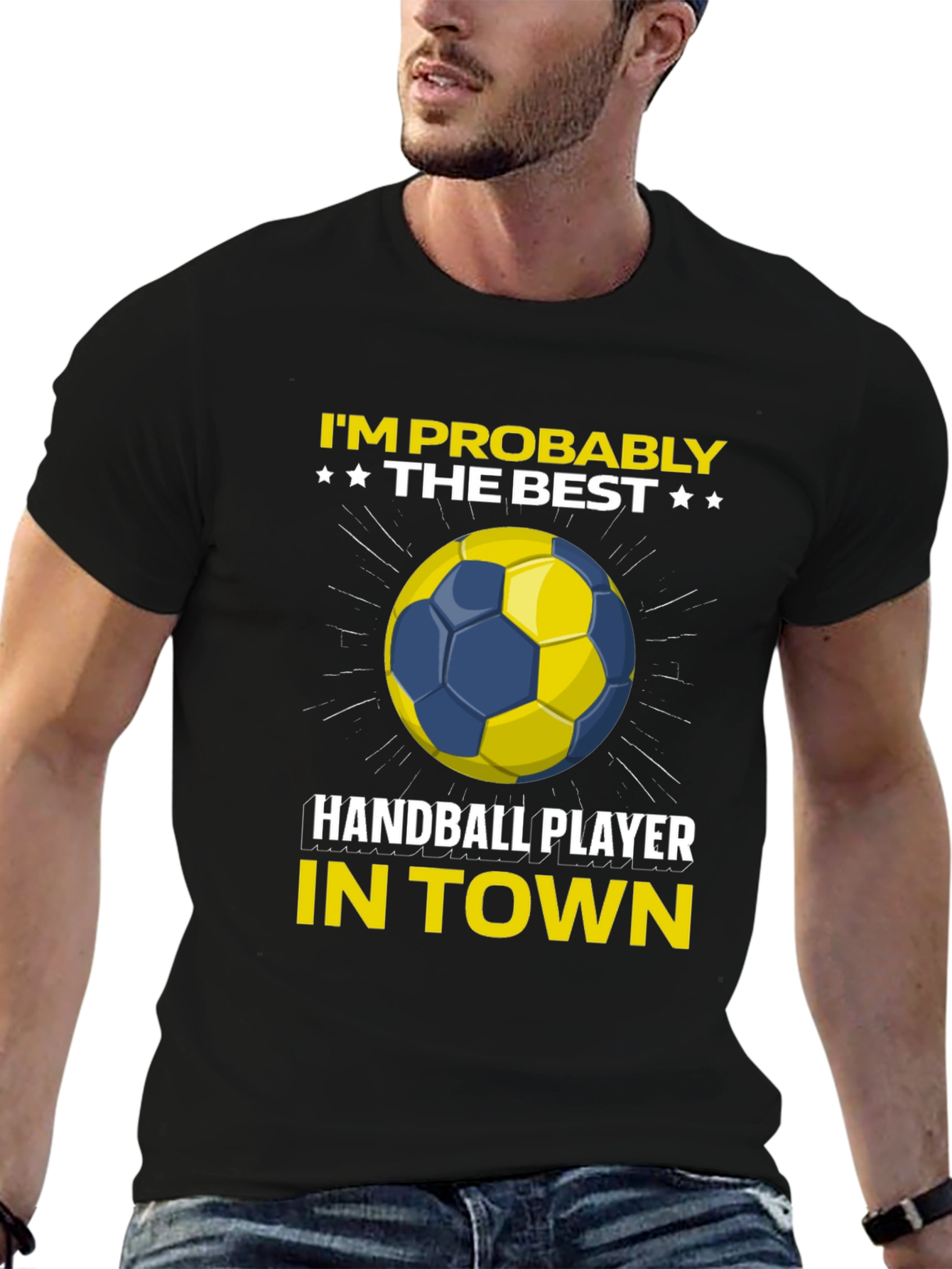 Handball Player Graphic T-Shirt - Best in Town
