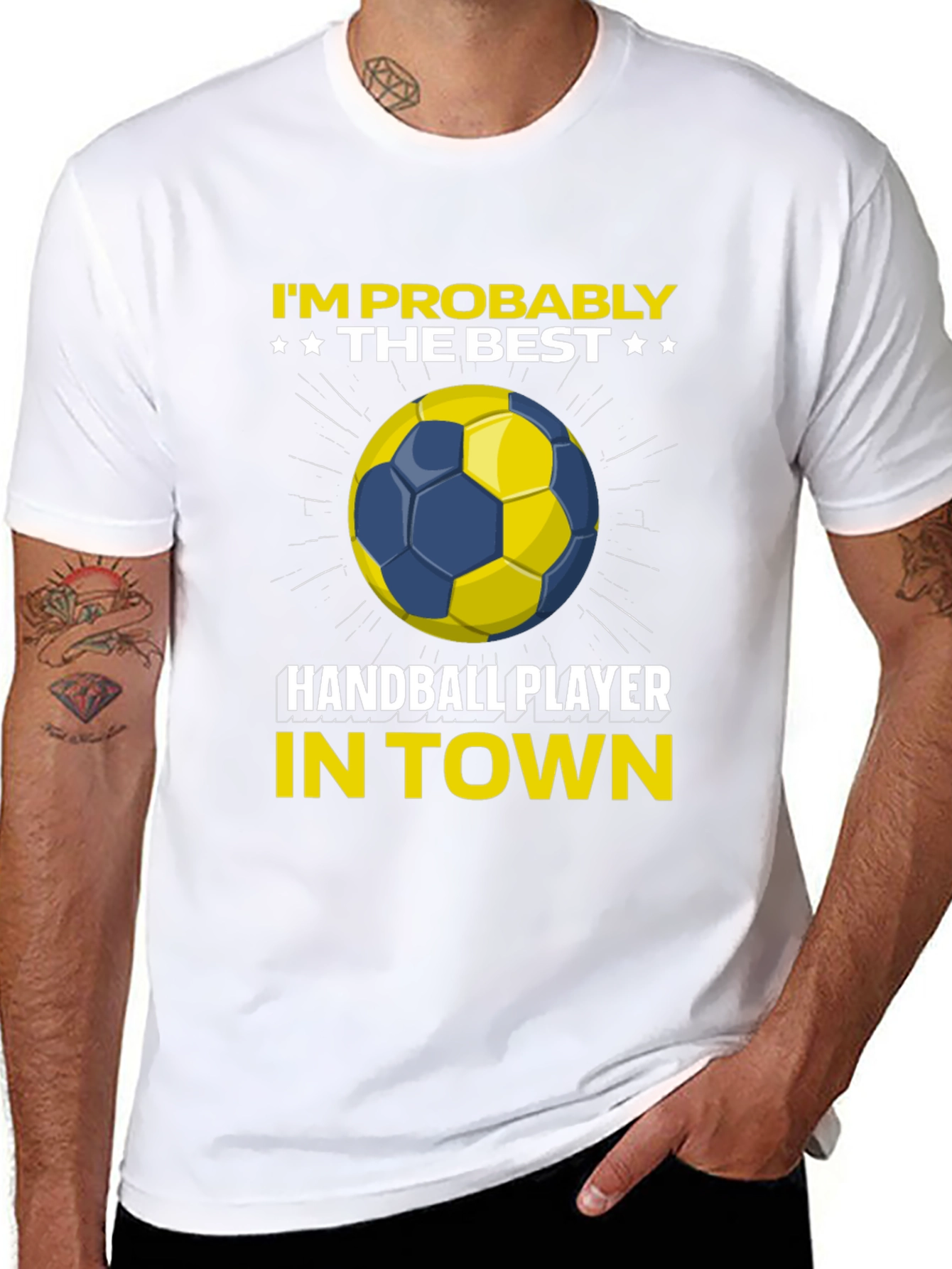 Handball Player Graphic T-Shirt - Best in Town