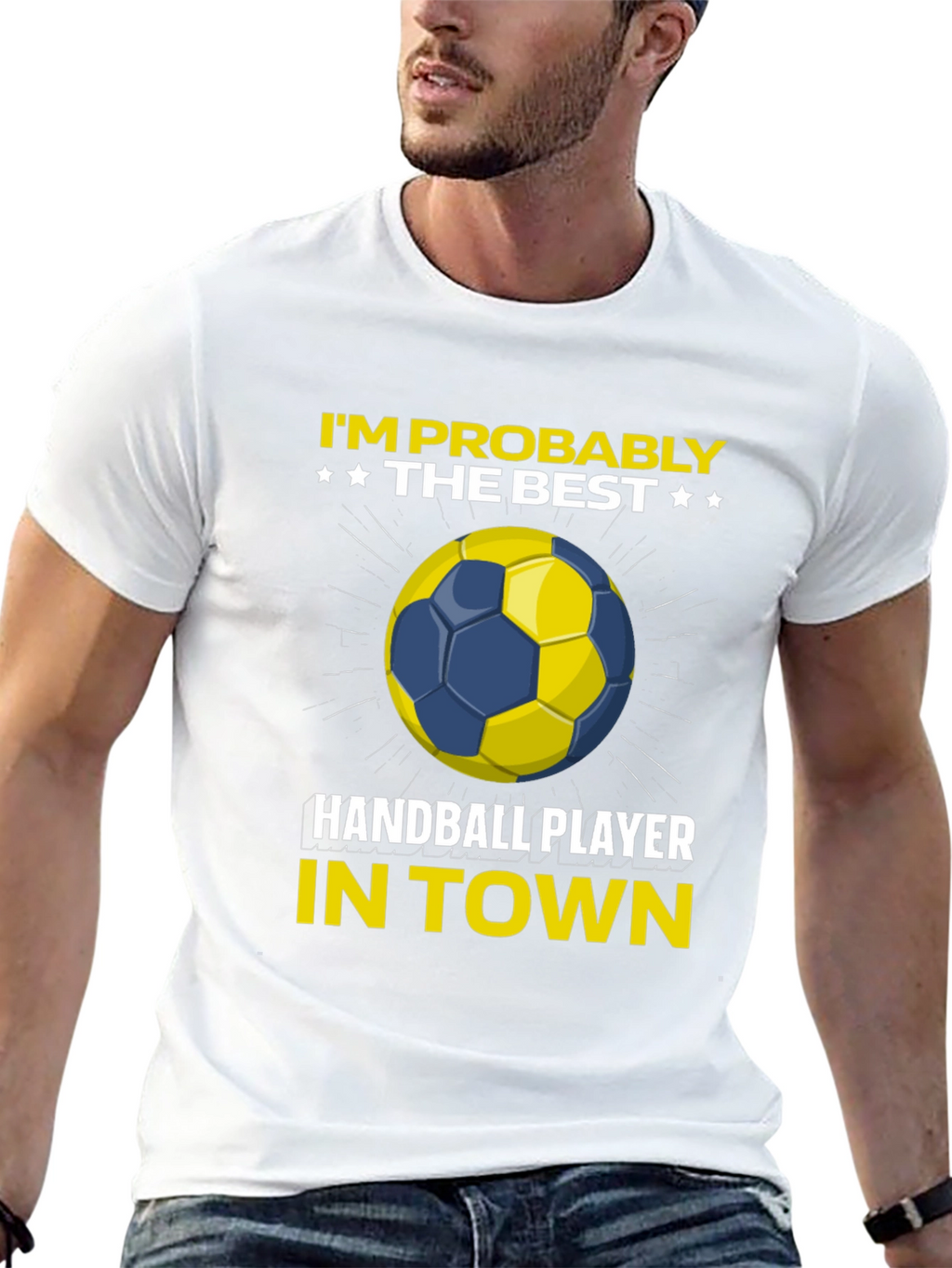 Handball Player Graphic T-Shirt - Best in Town