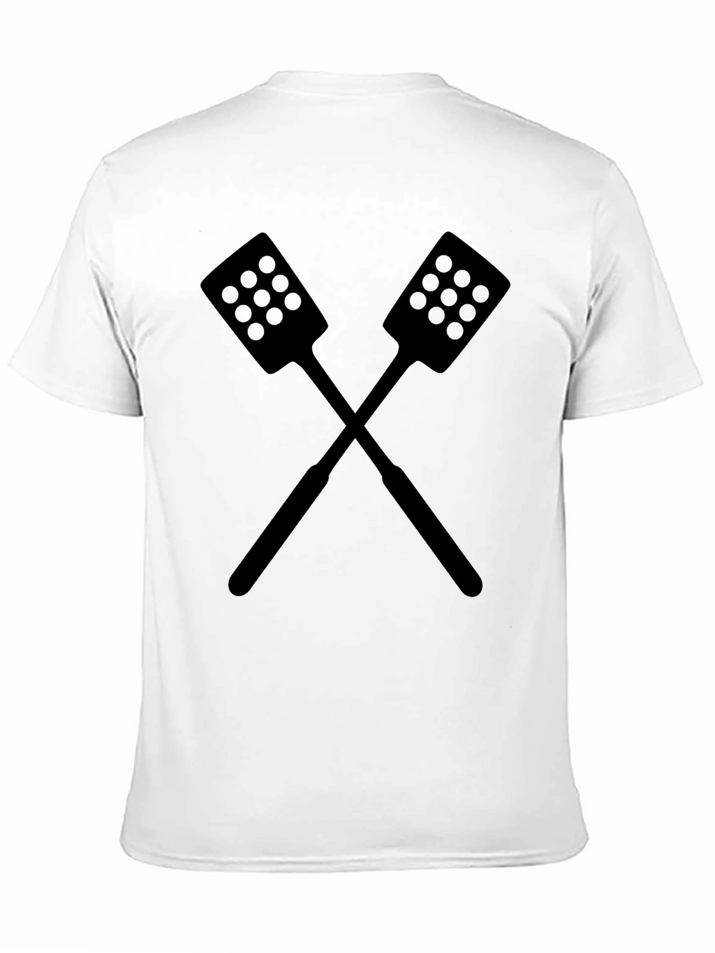 Crossed Spatulas Black Graphic Tee Shirt