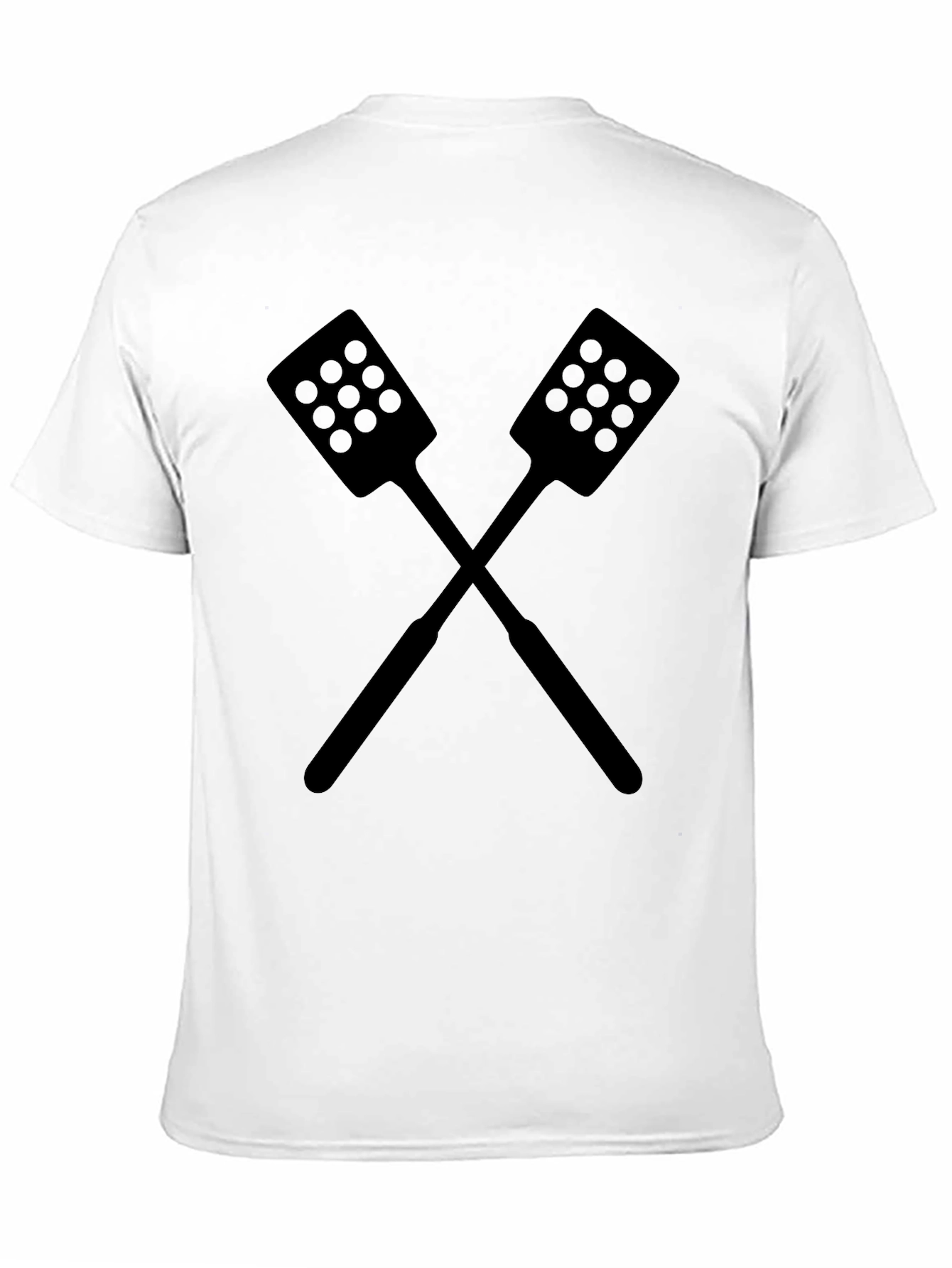 Crossed Spatulas Black Graphic Tee Shirt