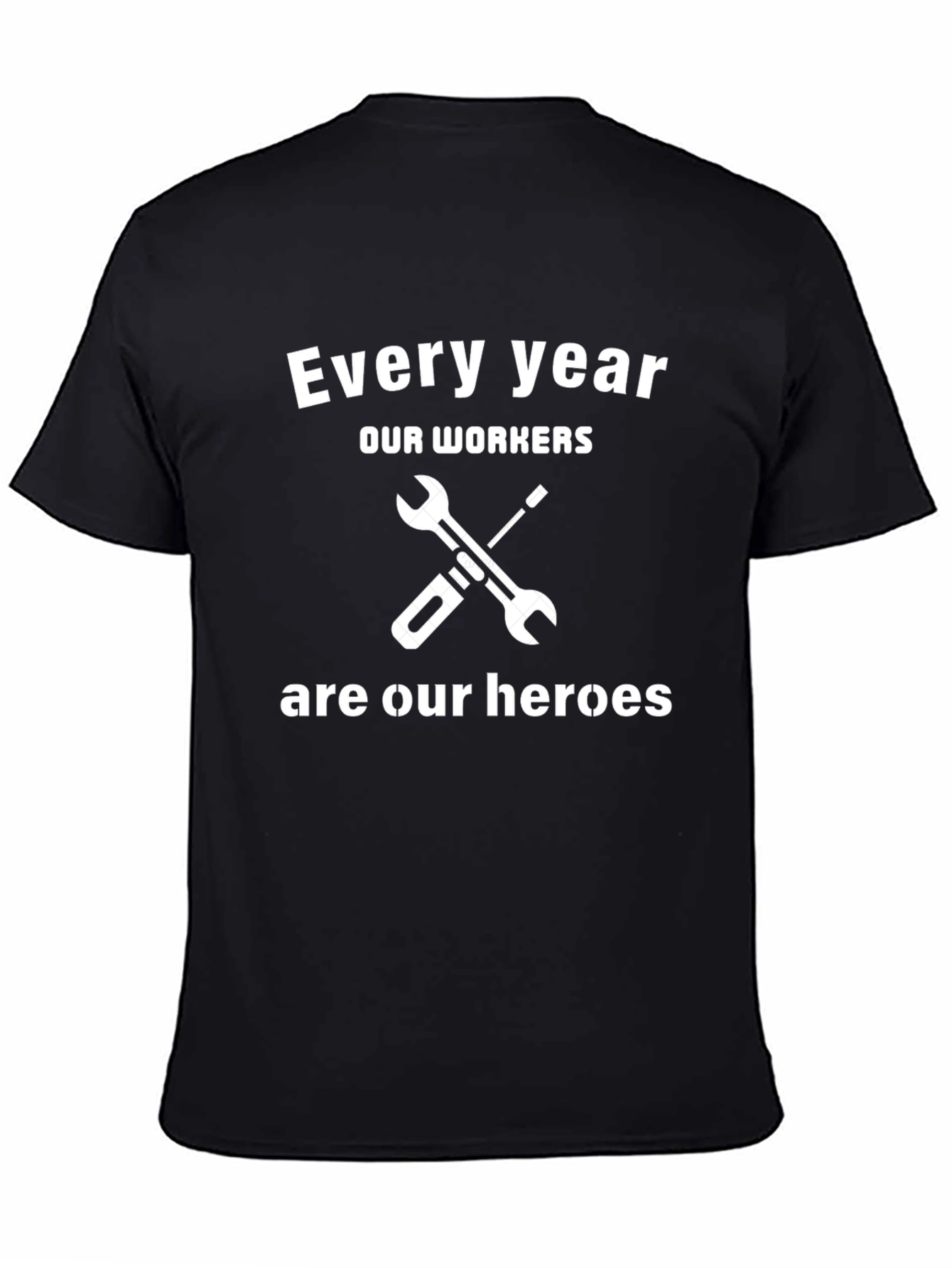 Worker Appreciation Graphic Tee - Black