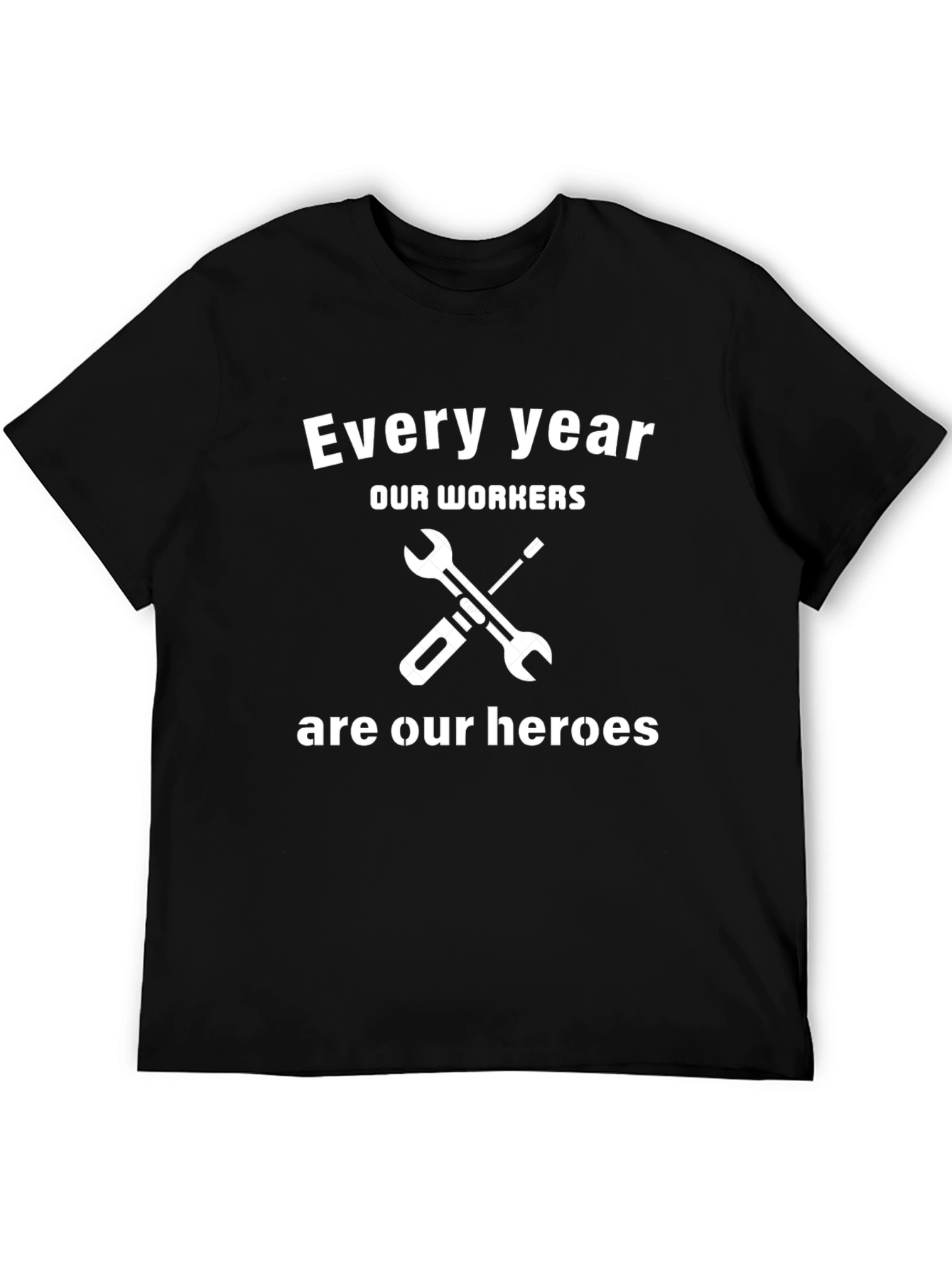 Worker Appreciation Graphic Tee - Black