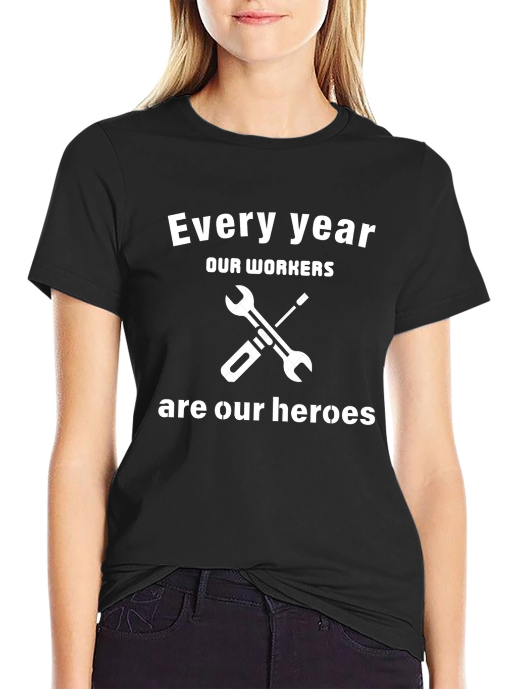 Worker Appreciation Graphic Tee - Black