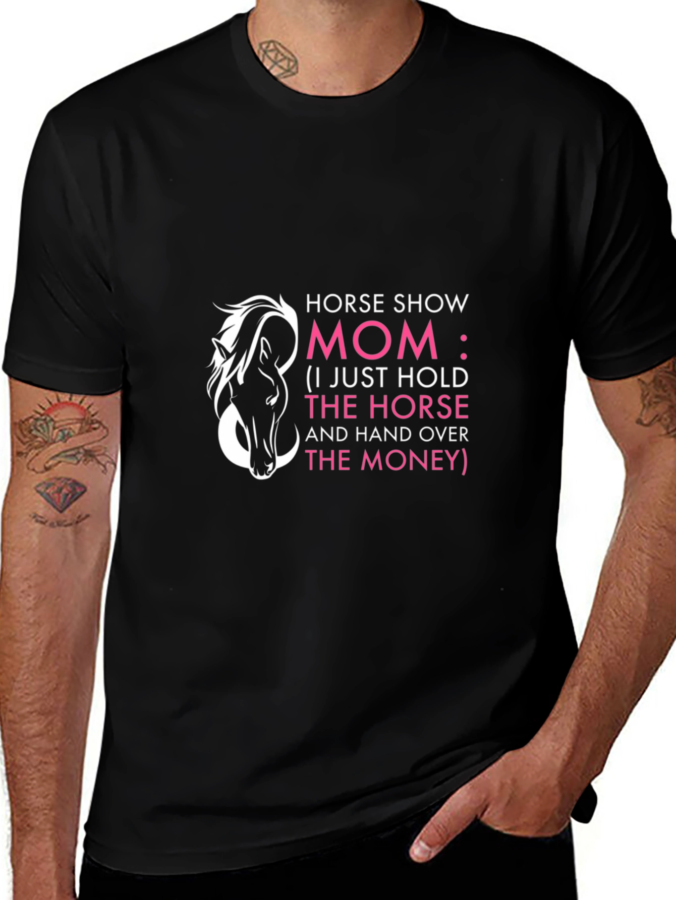Horse Show Mom T-Shirt - Funny Horseback Riding Gift