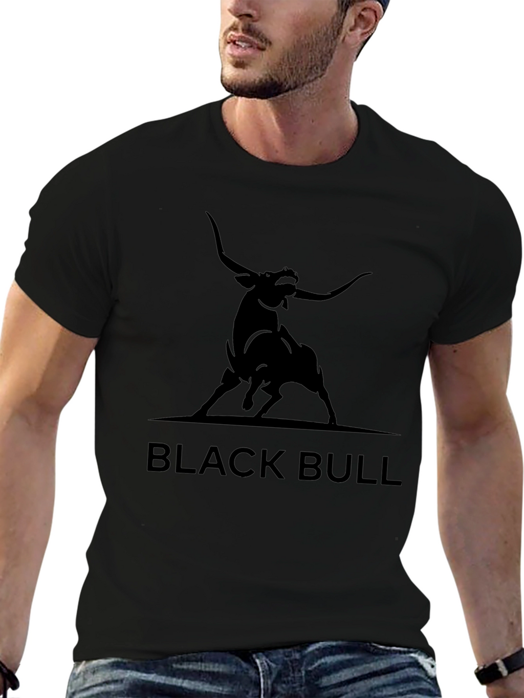 Black Bull Graphic Tee - Bold & Stylish