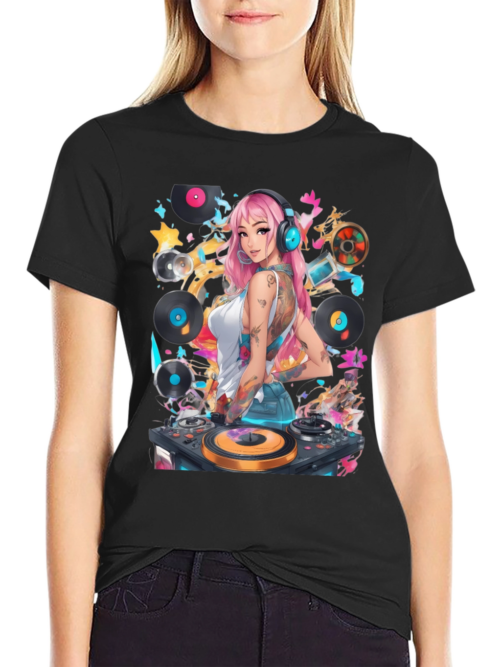 DJ Girl Graphic T-Shirt