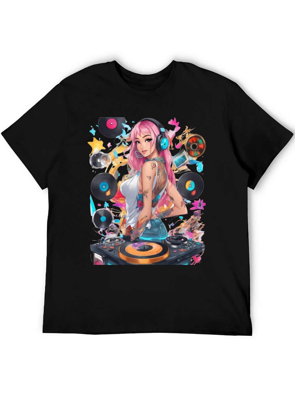 DJ Girl Graphic T-Shirt