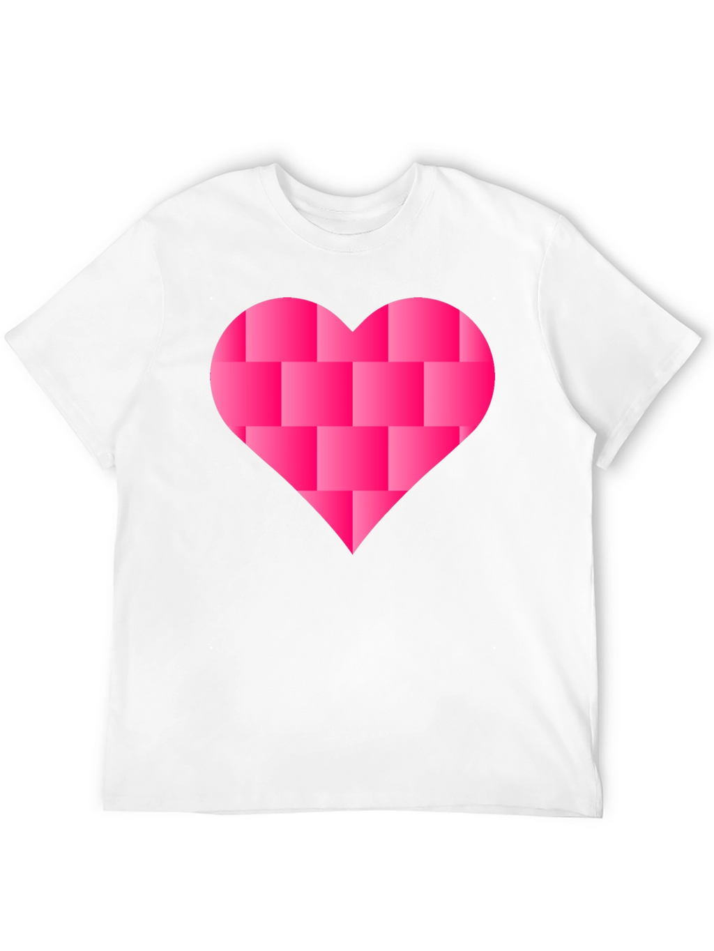 Heart Blocks Graphic Tee - Black Casual Shirt
