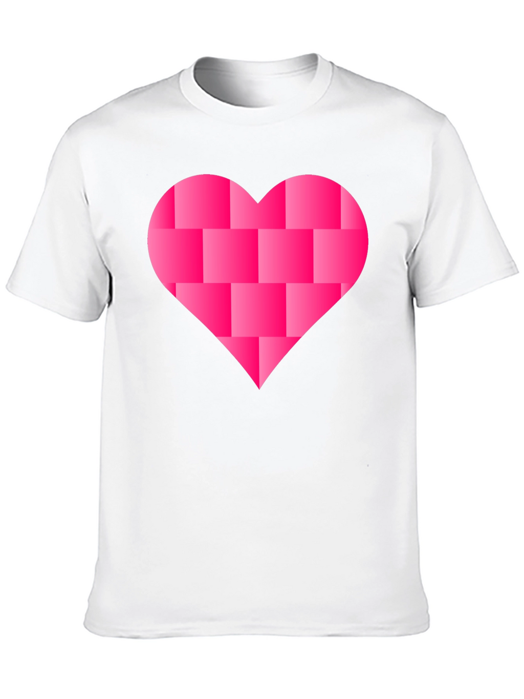 Heart Blocks Graphic Tee - Black Casual Shirt