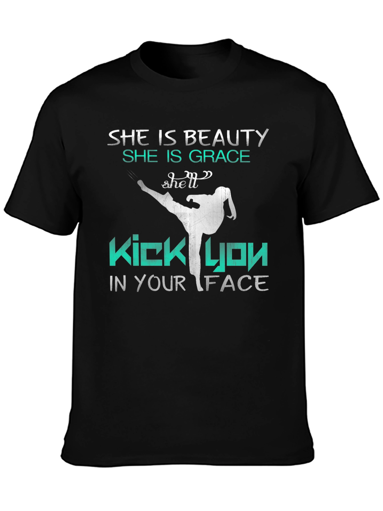 Beauty and Grace Kick Face T-Shirt