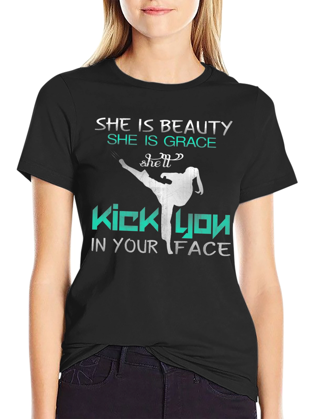 Beauty and Grace Kick Face T-Shirt