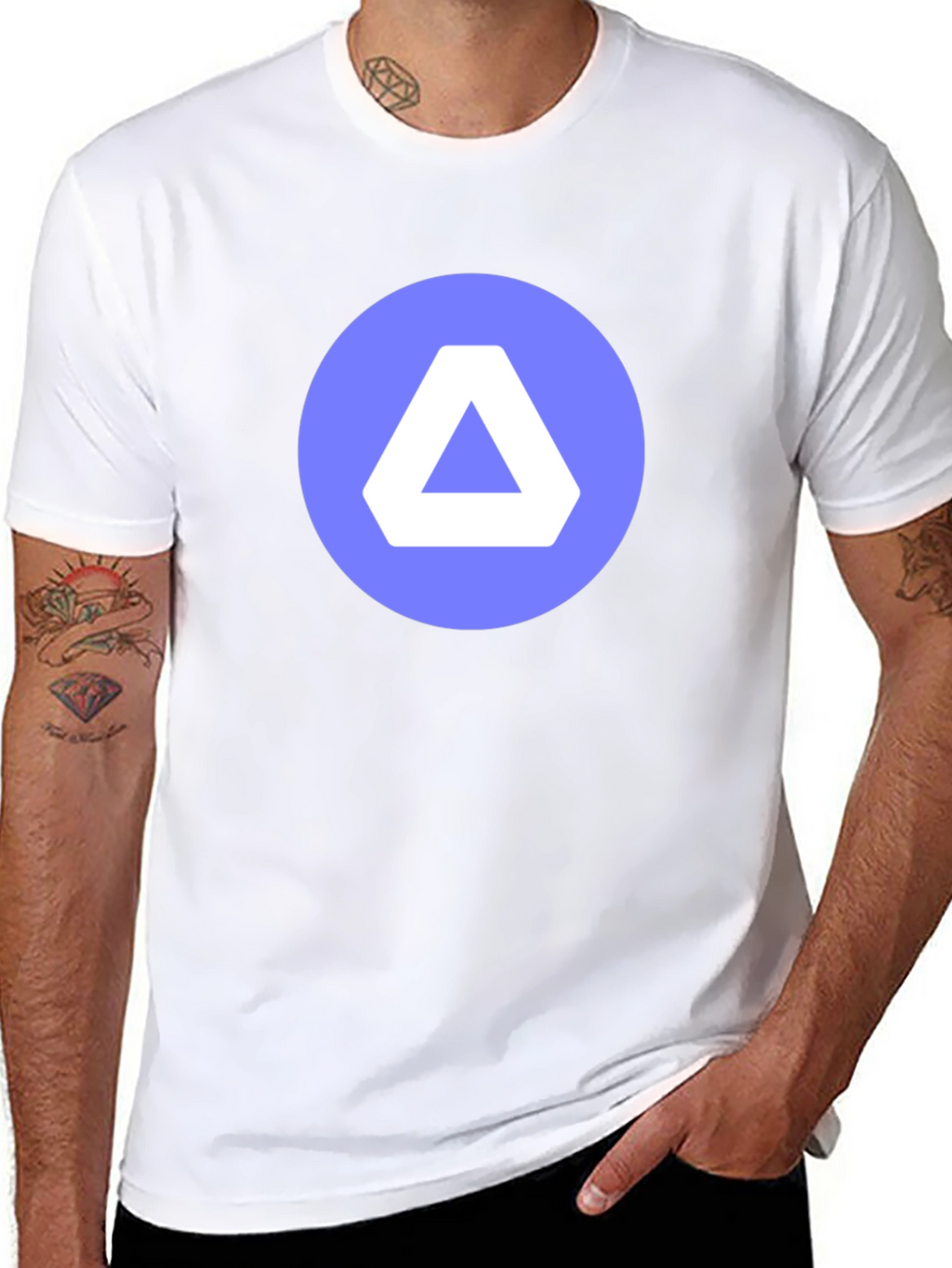 Minimalist Delta Logo Black T-Shirt