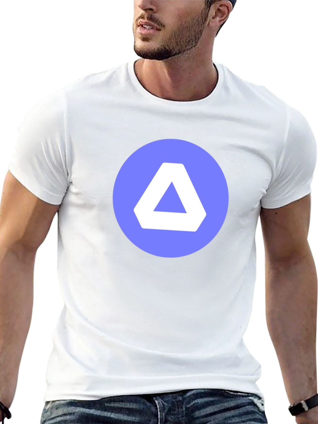 Minimalist Delta Logo Black T-Shirt