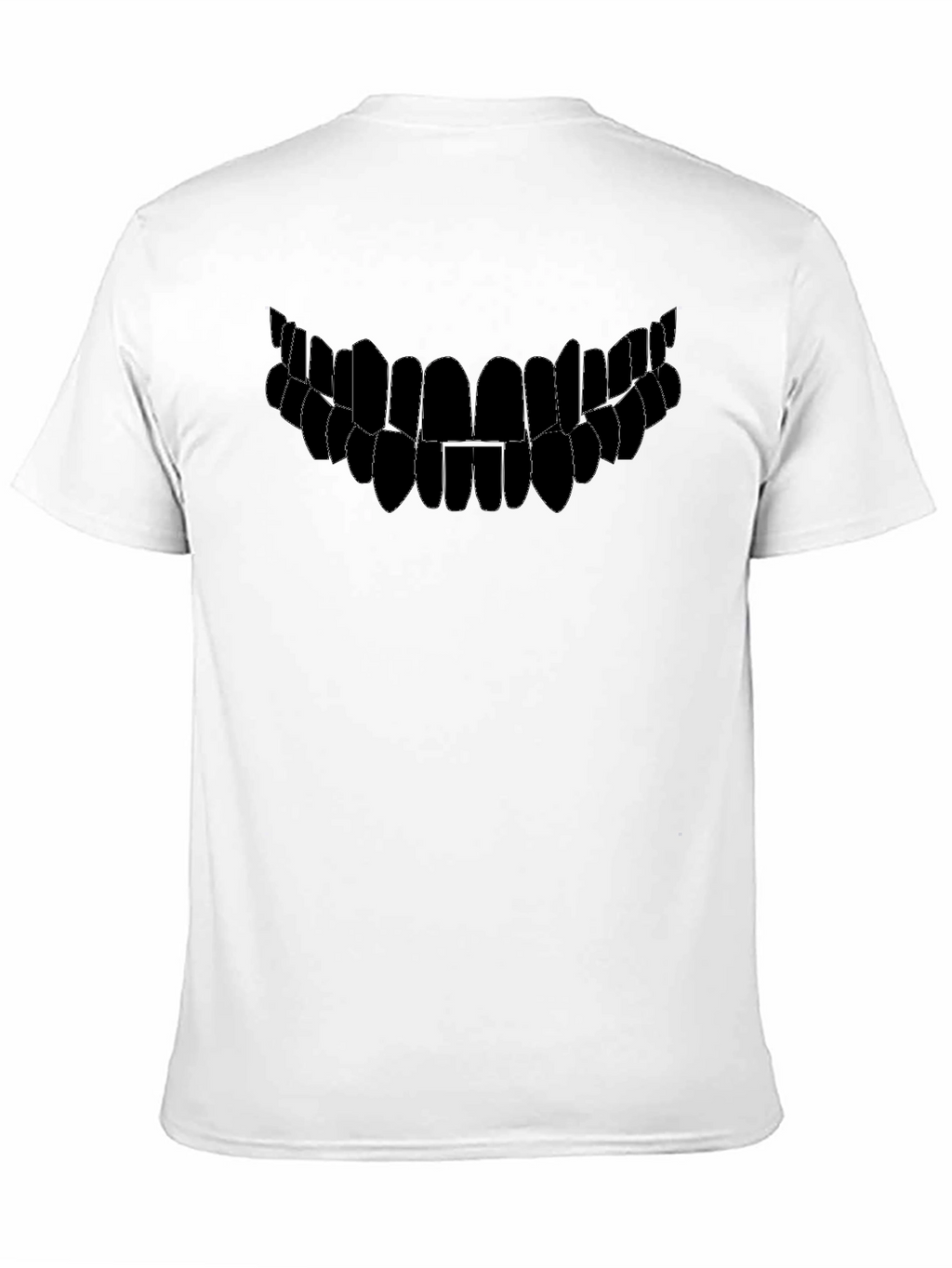Monster Smile Graphic Tee - Black Cotton T-Shirt