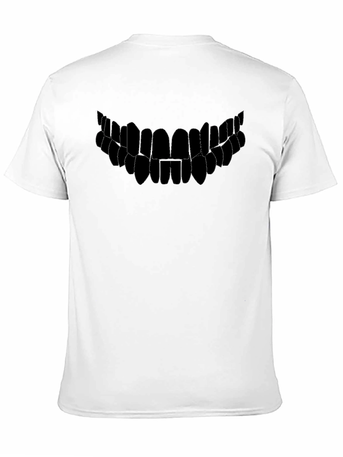 Monster Smile Graphic Tee - Black Cotton T-Shirt