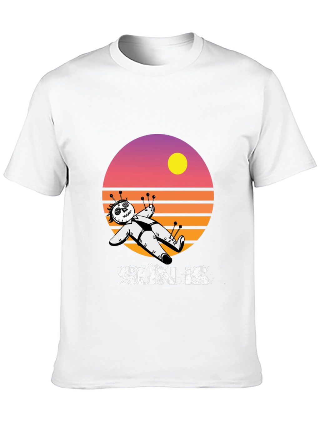 Voodoo Doll Sun Is Graphic T-Shirt - Black