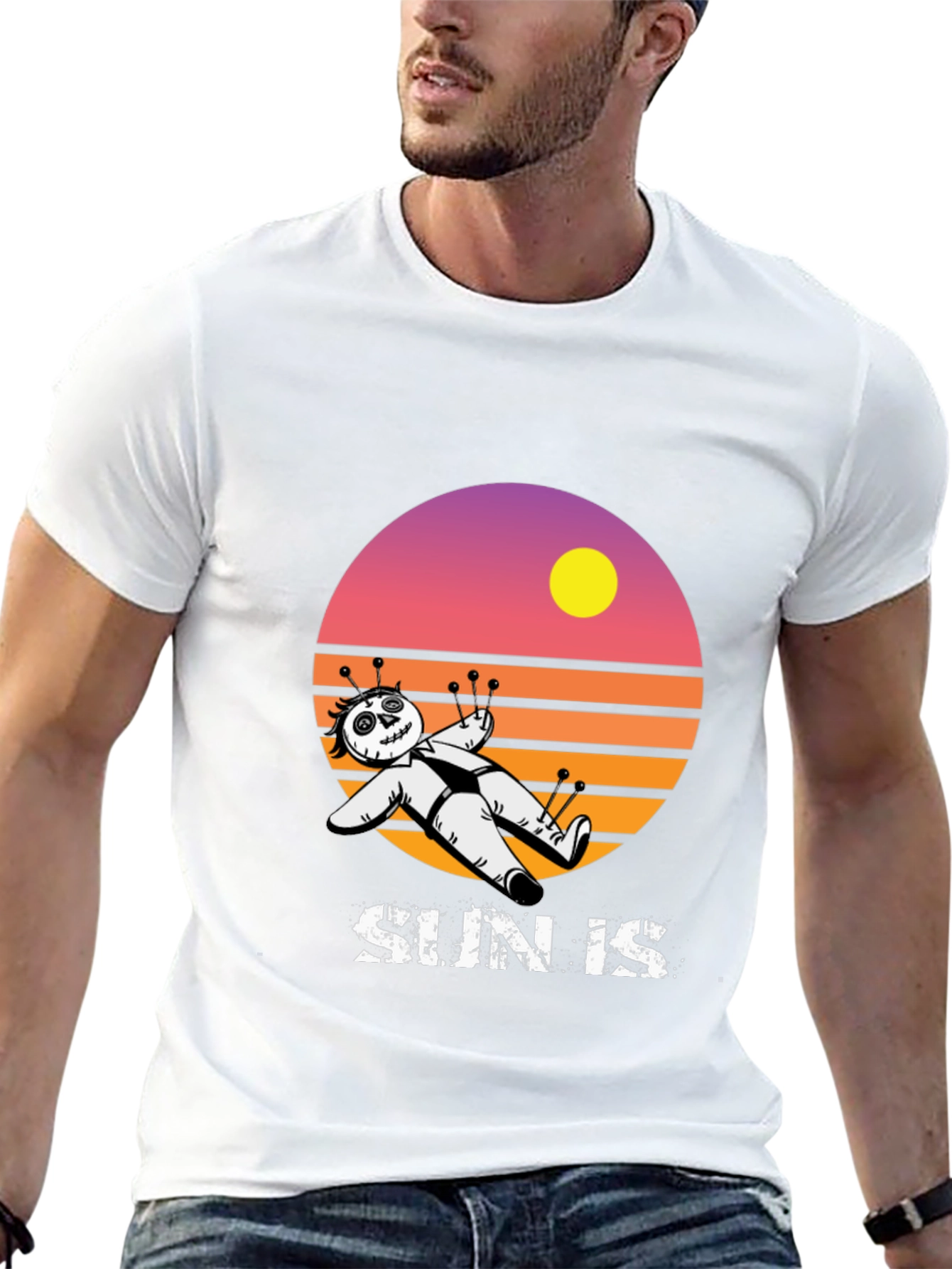 Voodoo Doll Sun Is Graphic T-Shirt - Black