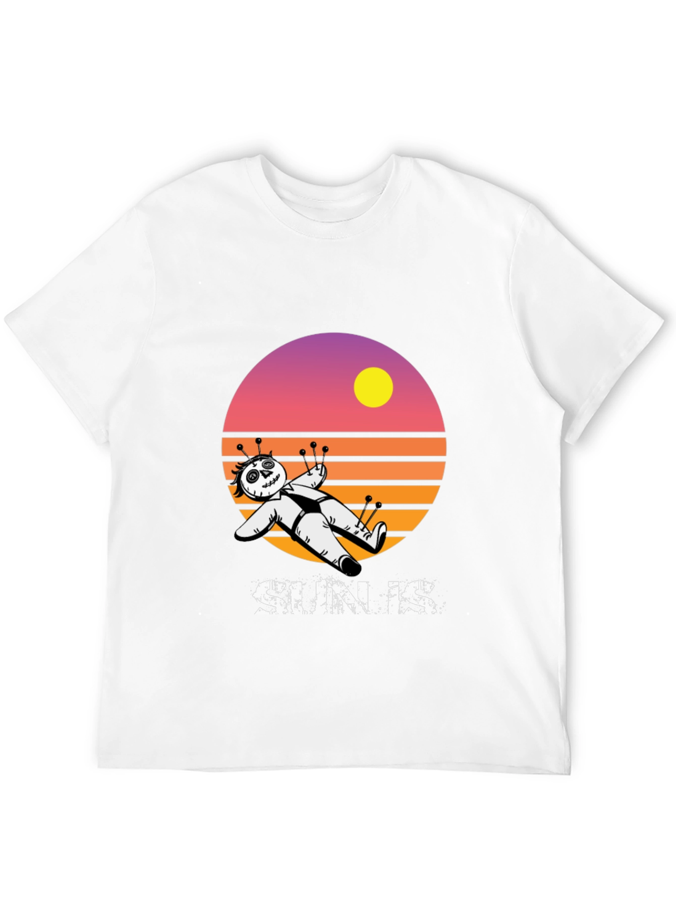 Voodoo Doll Sun Is Graphic T-Shirt - Black