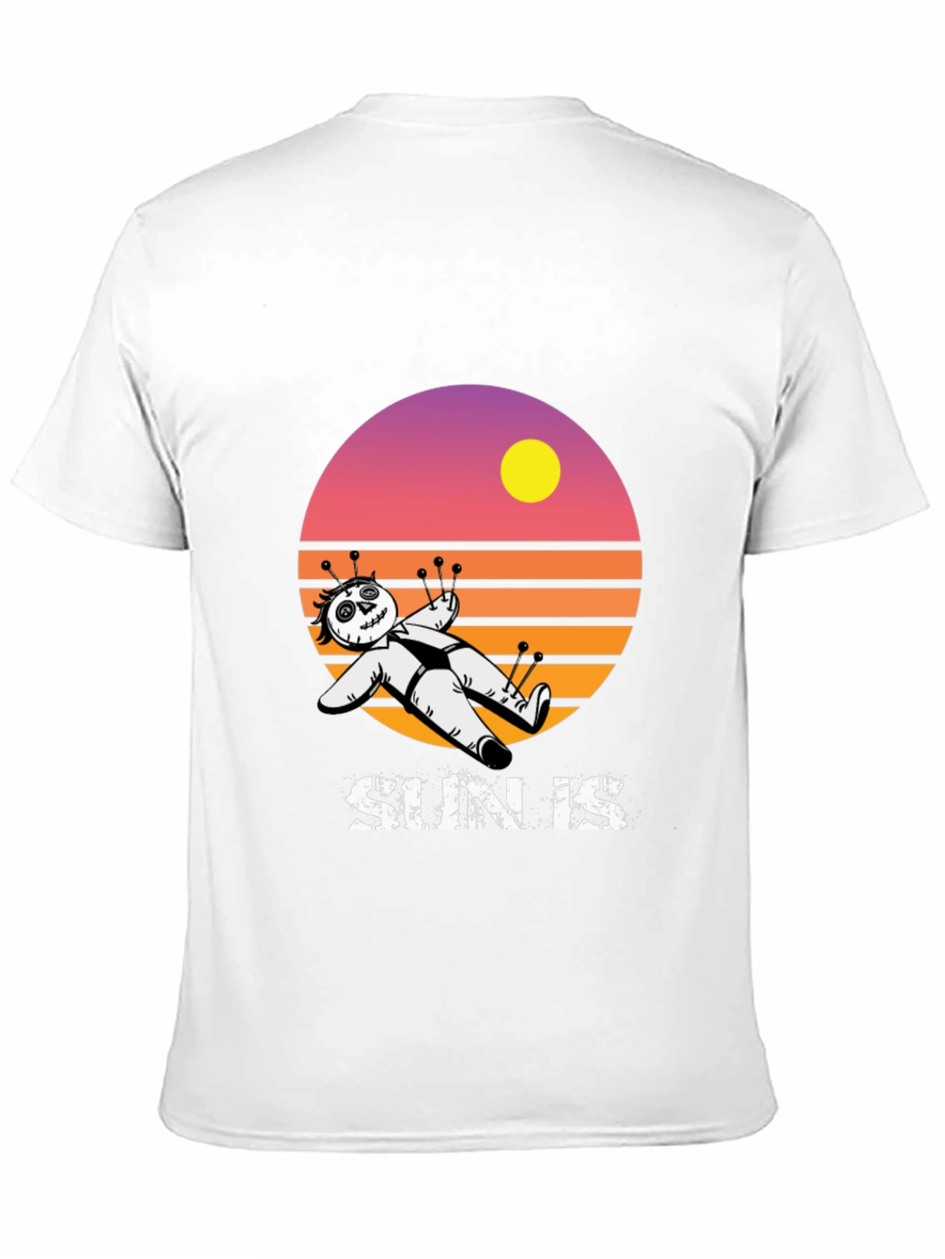Voodoo Doll Sun Is Graphic T-Shirt - Black