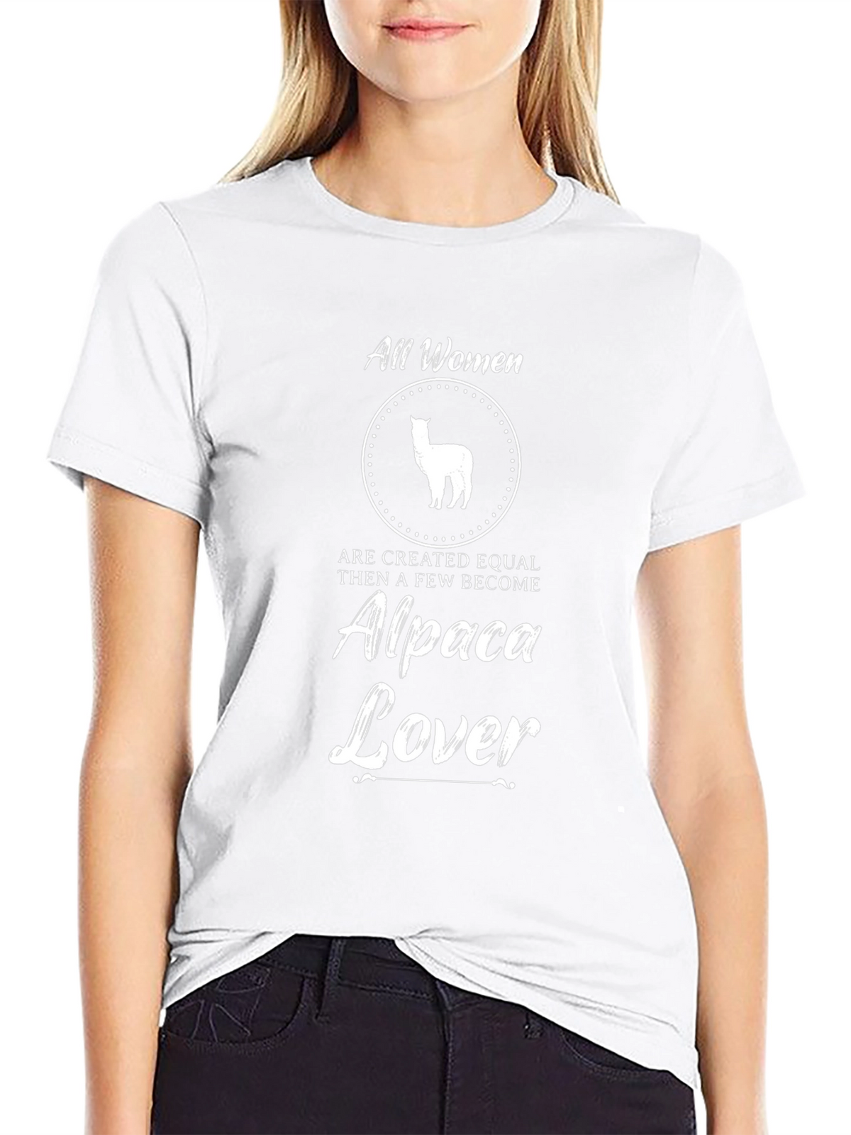 All Women Alpaca Lover Graphic Tee - Unisex