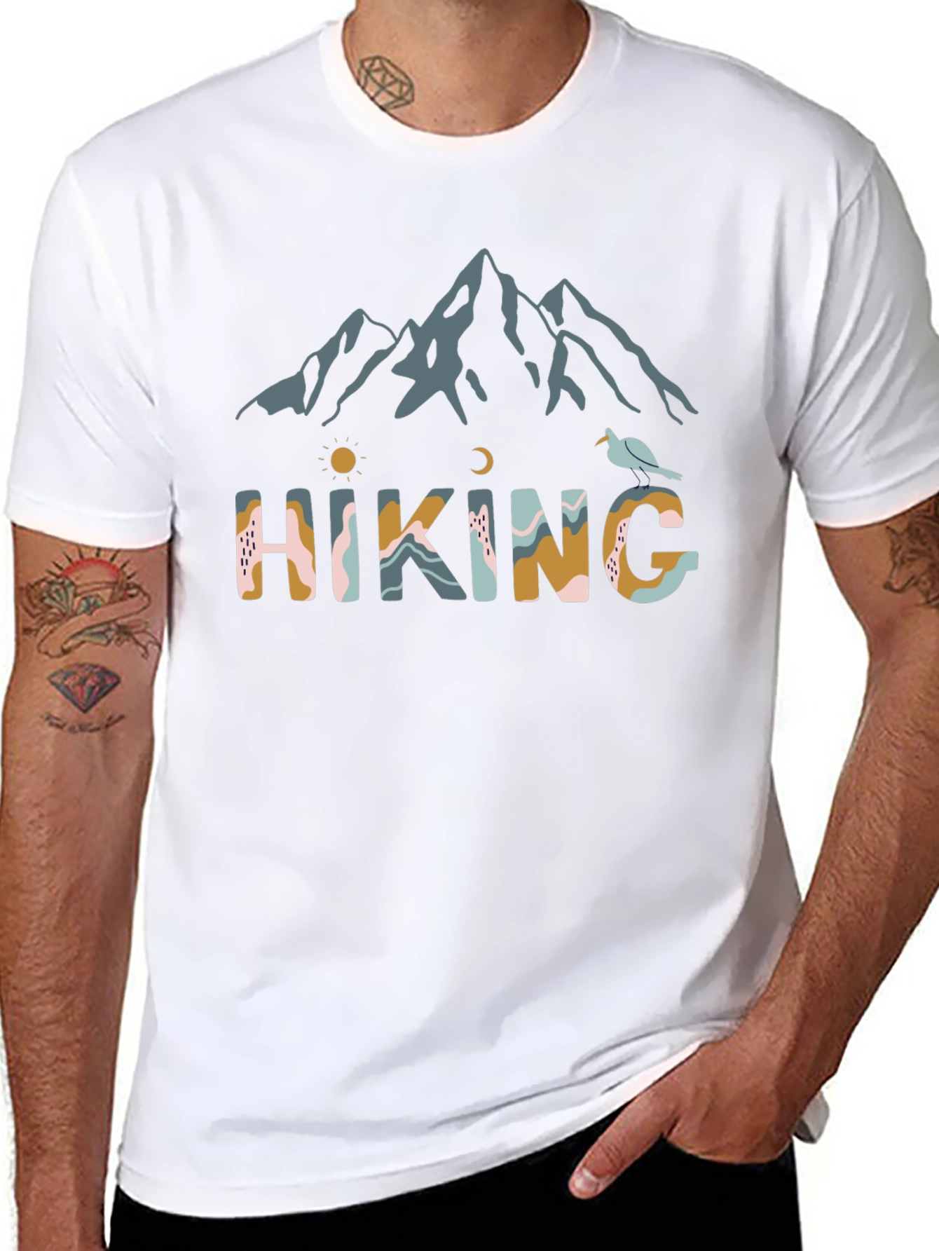 Hiking Graphic Tee - Mountain Adventure Shirt