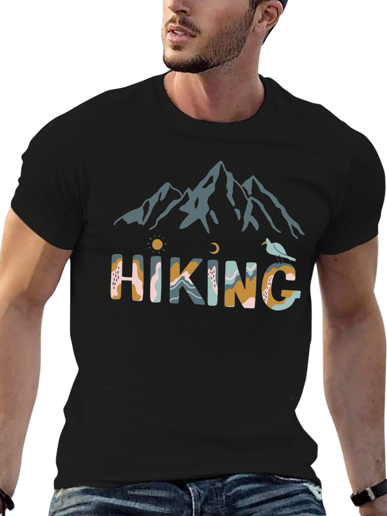 Hiking Graphic Tee - Mountain Adventure Shirt