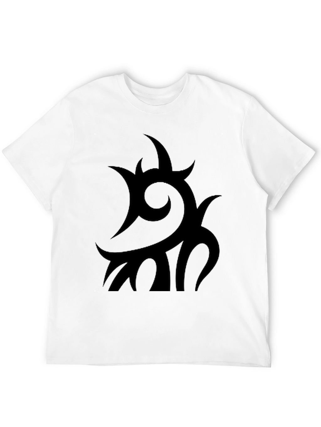 Black Tribal Graphic T-Shirt - Modern Style