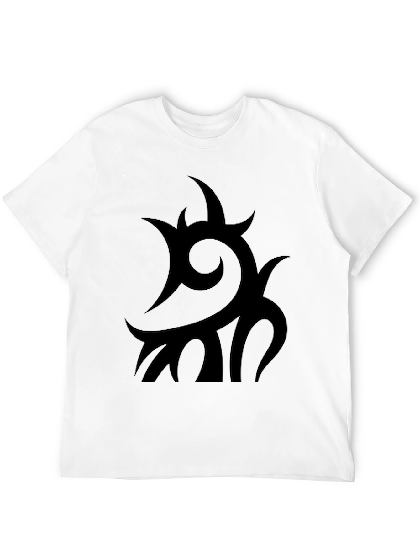 Black Tribal Graphic T-Shirt - Modern Style