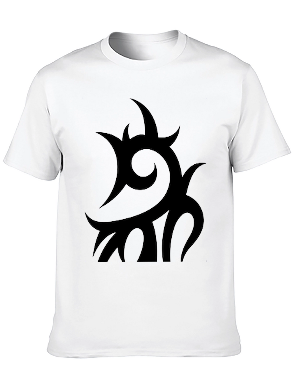 Black Tribal Graphic T-Shirt - Modern Style