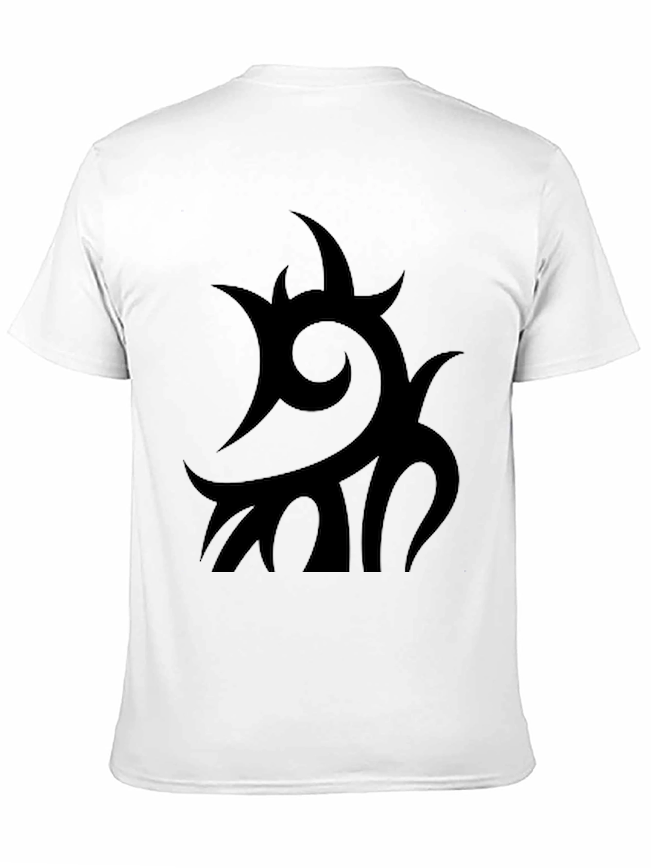 Black Tribal Graphic T-Shirt - Modern Style