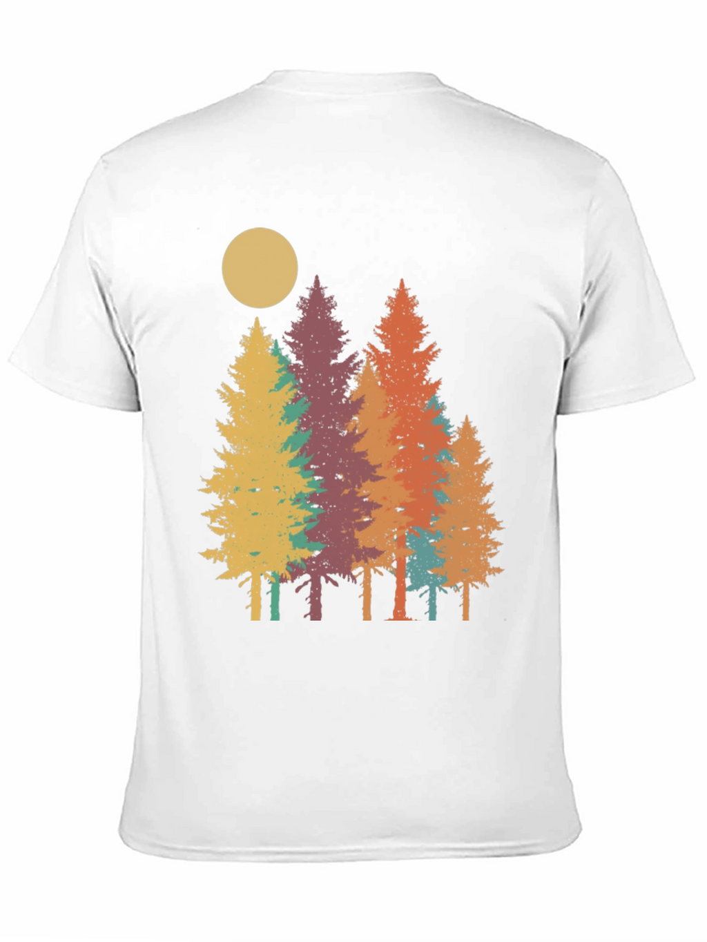 Retro Forest T-Shirt - Nature Inspired Graphic Tee