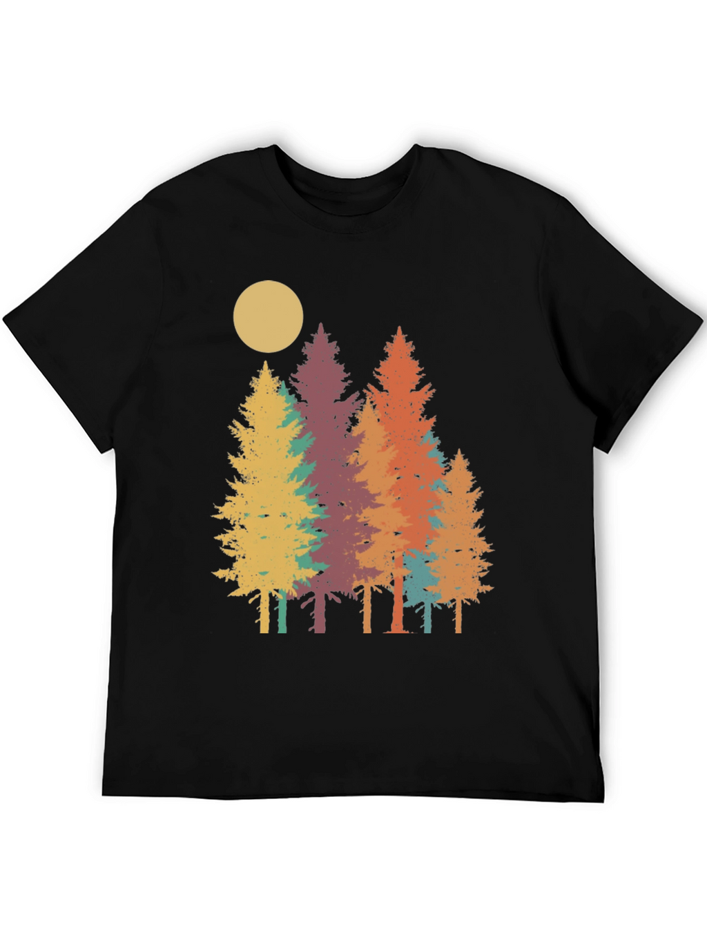 Retro Forest T-Shirt - Nature Inspired Graphic Tee