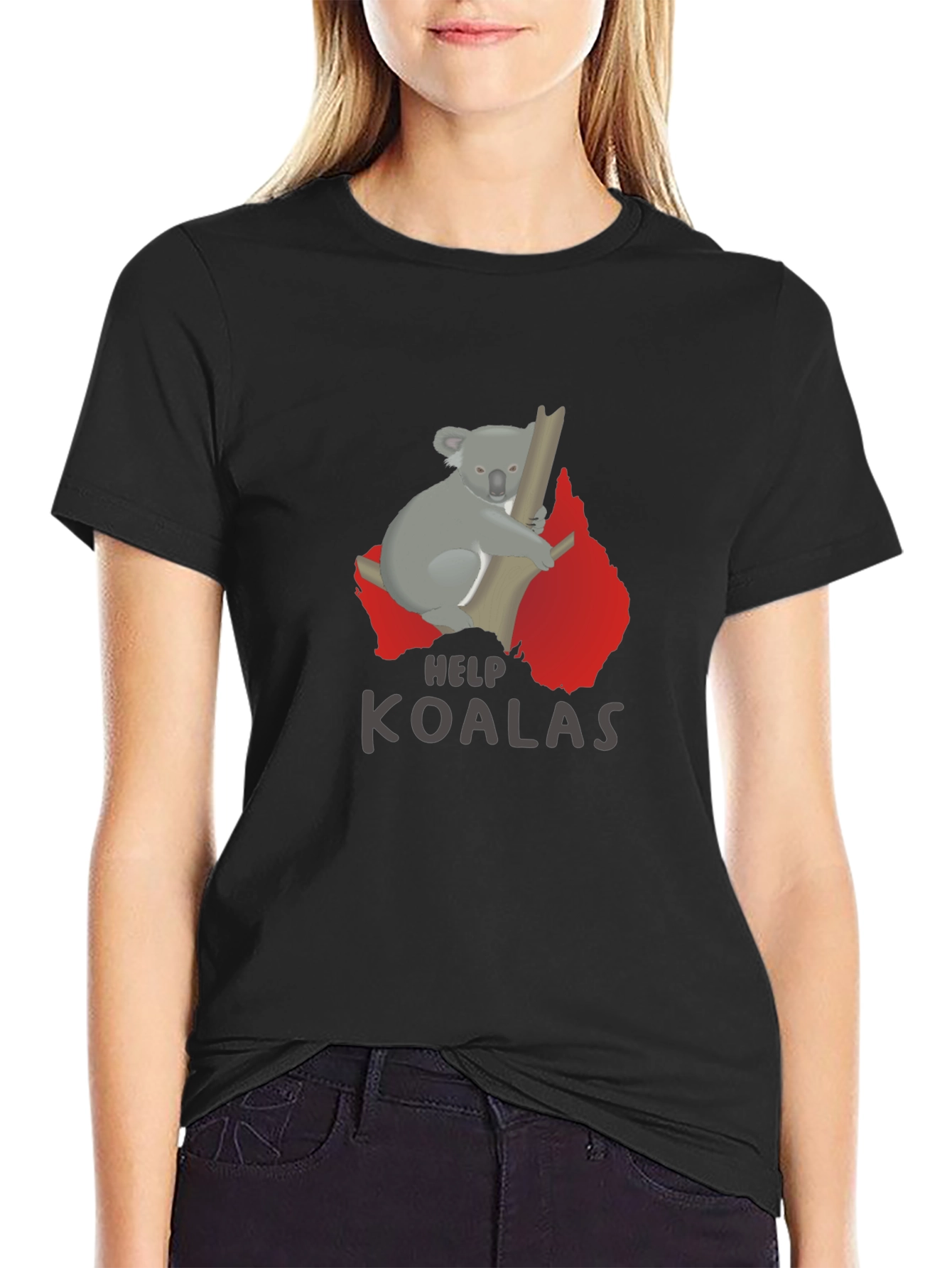Help Koalas T-Shirt - Save Australian Wildlife