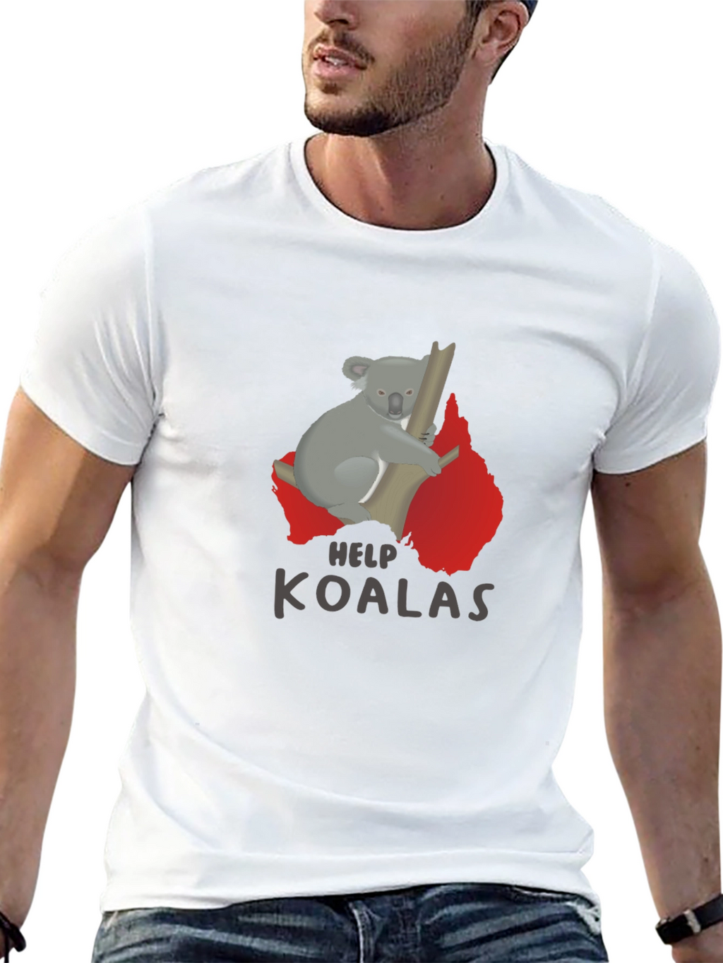 Help Koalas T-Shirt - Save Australian Wildlife
