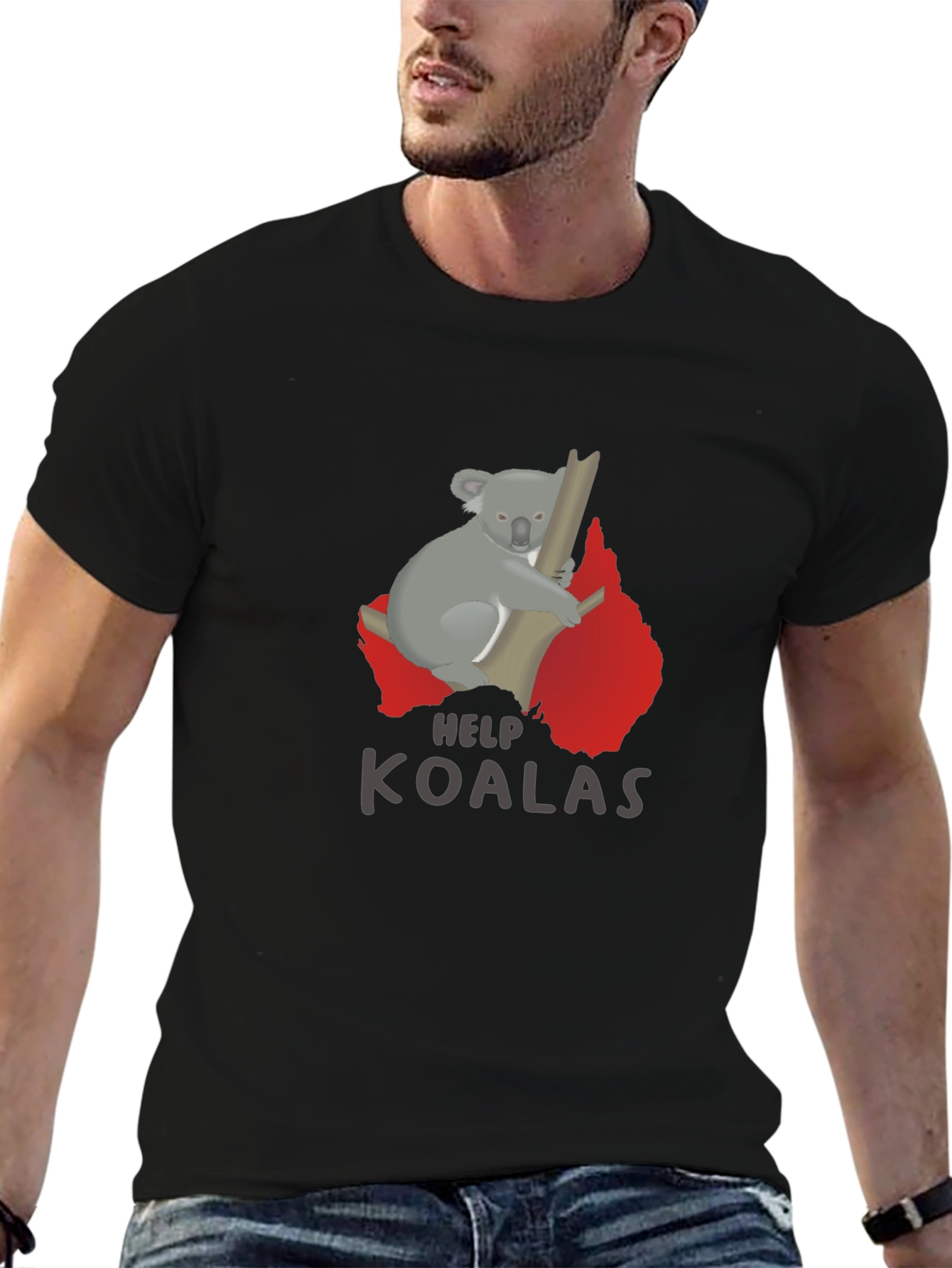 Help Koalas T-Shirt - Save Australian Wildlife