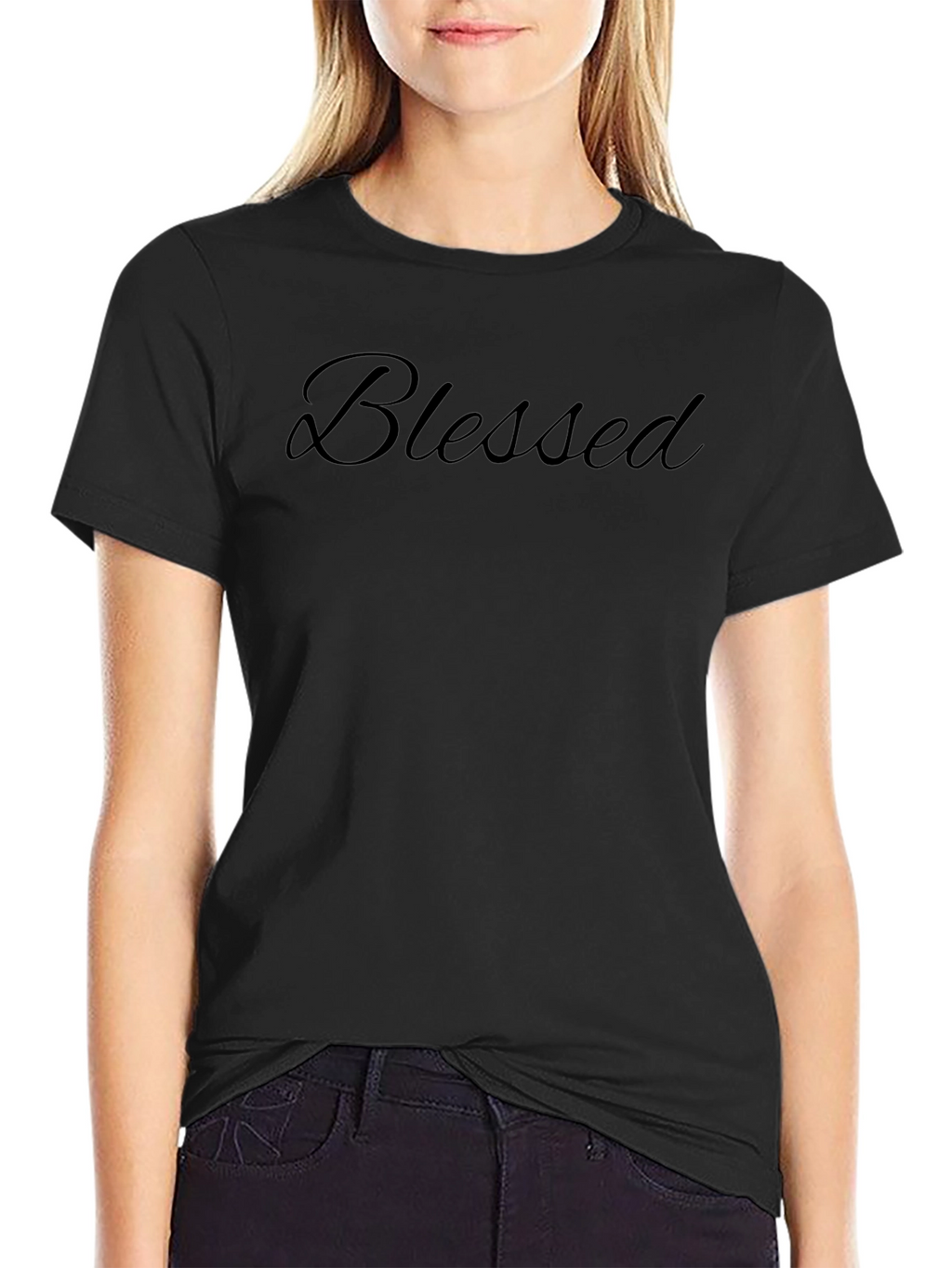 Blessed Black T-Shirt - Stylish and Comfortable