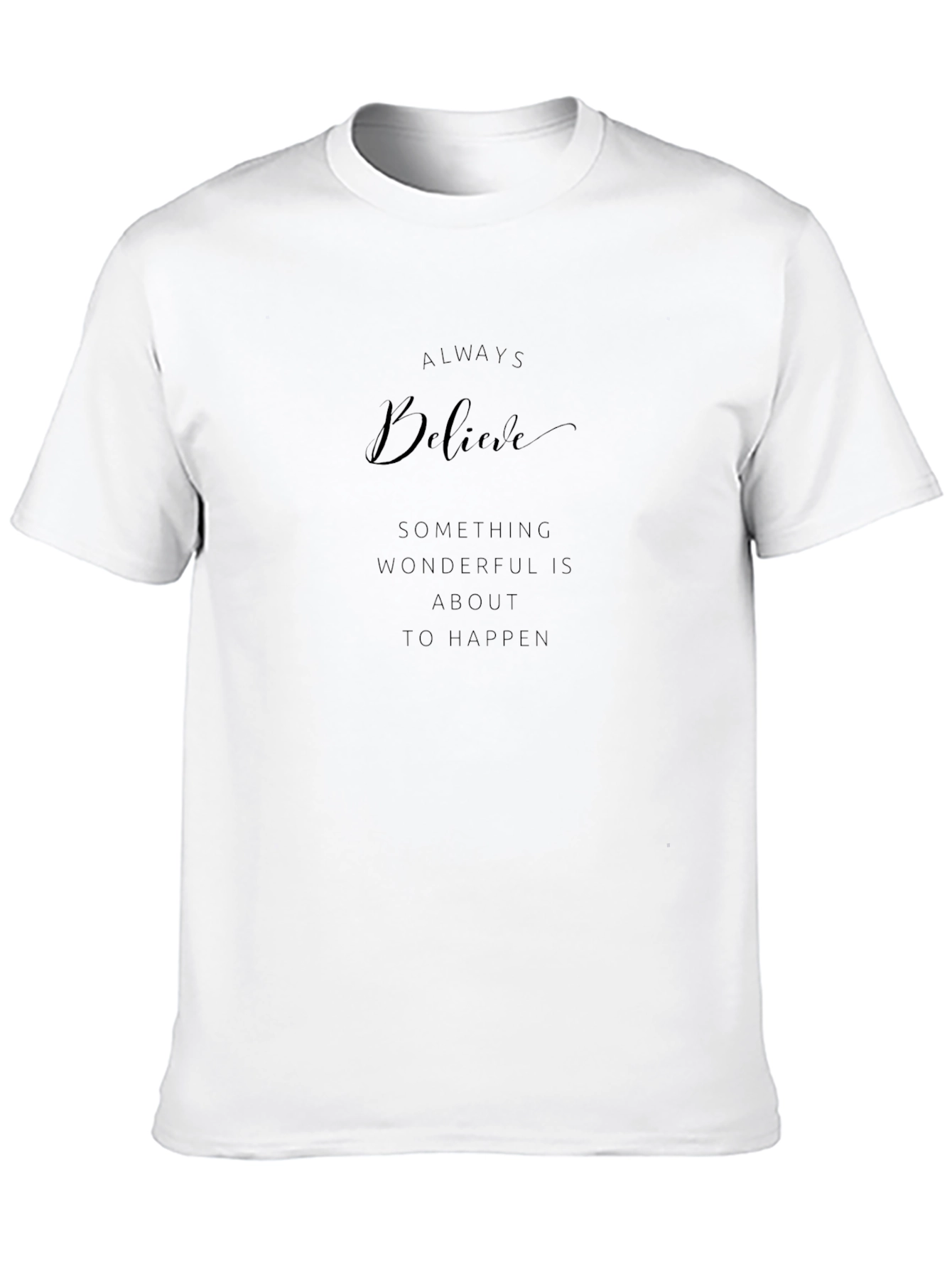 Believe Graphic Tee - Inspiring Black T-Shirt