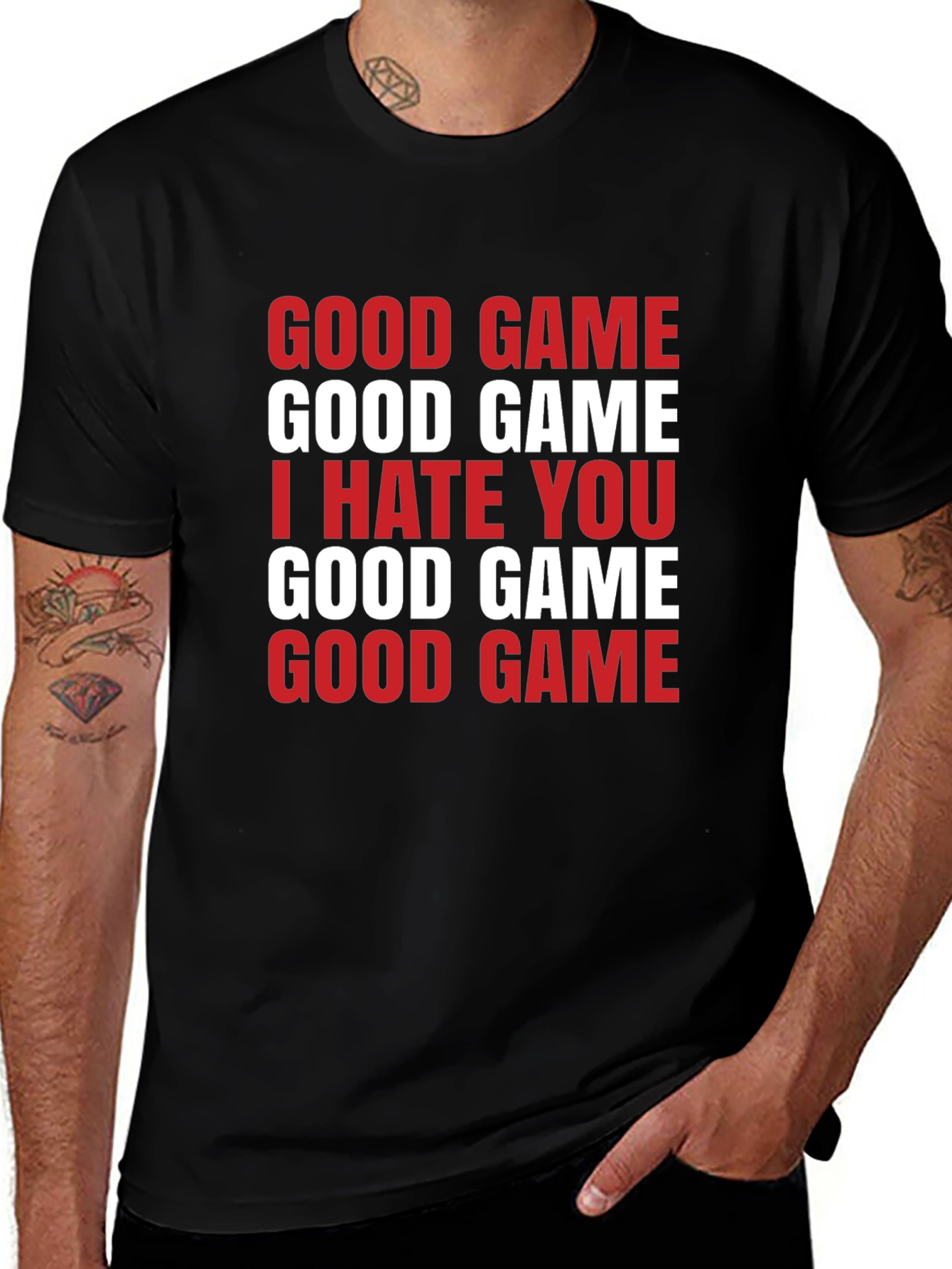 Good Game I Hate You Graphic T-Shirt - Funny Gamer Tee
