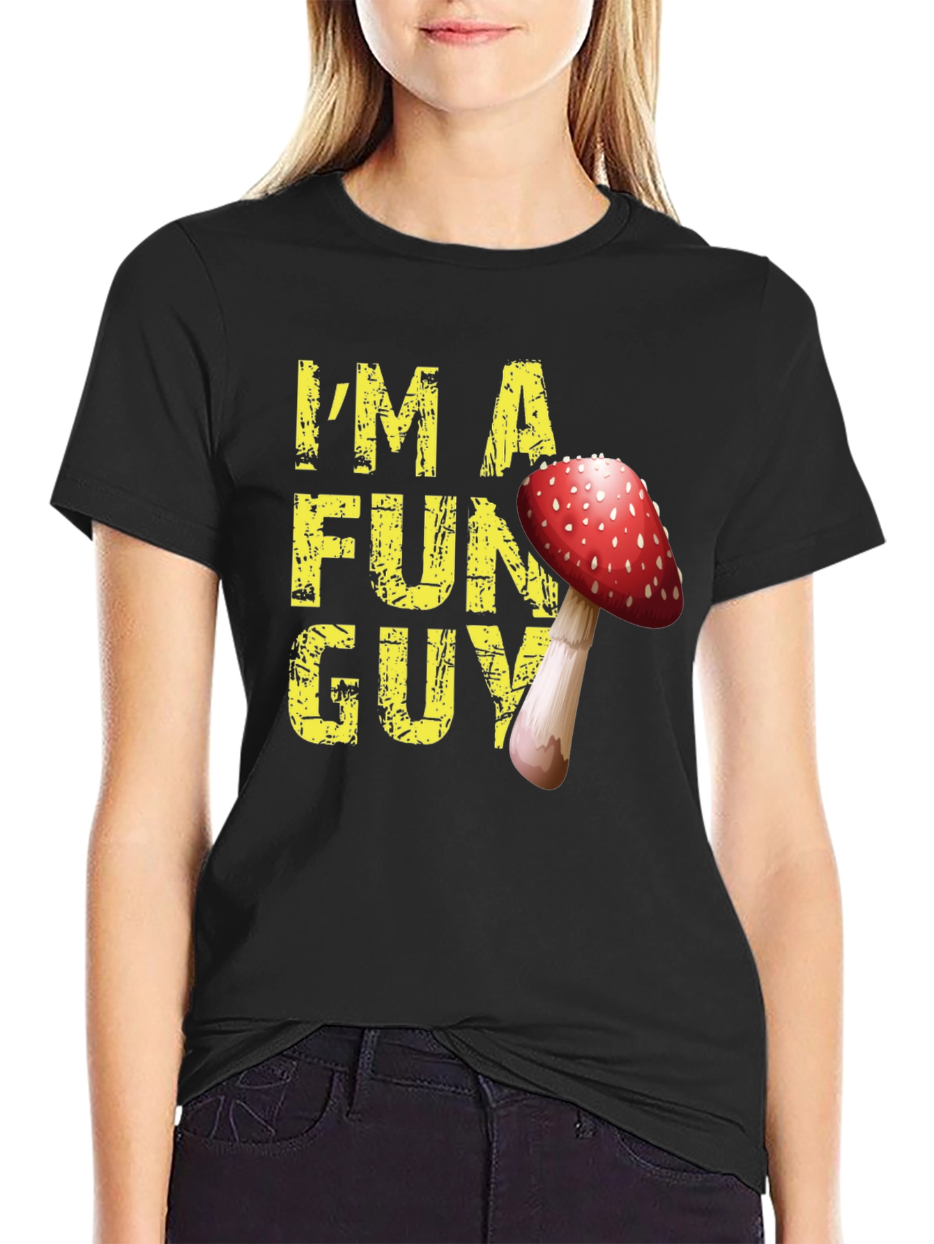 Im a Fun Guy Mushroom Graphic T-Shirt
