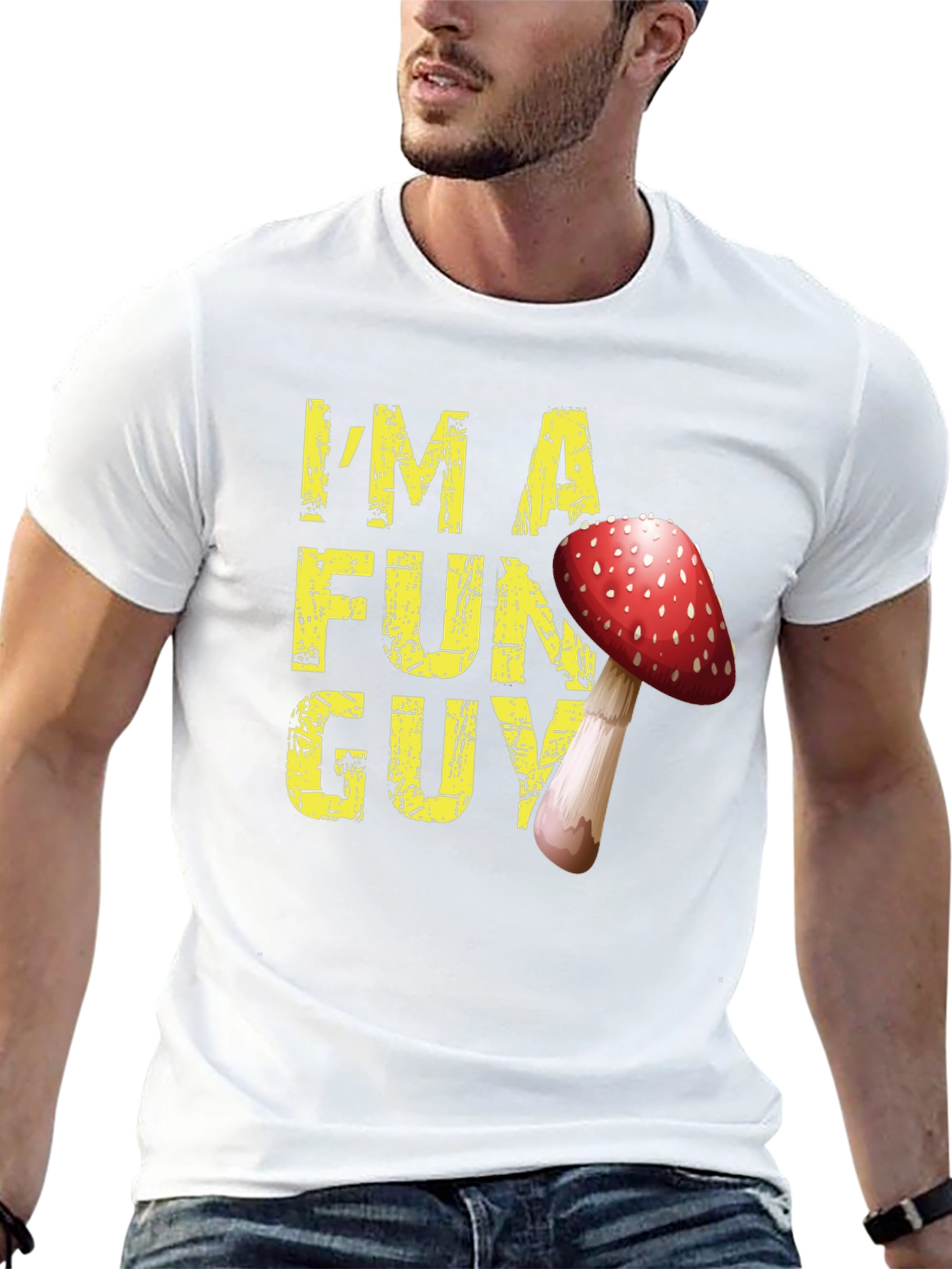Im a Fun Guy Mushroom Graphic T-Shirt