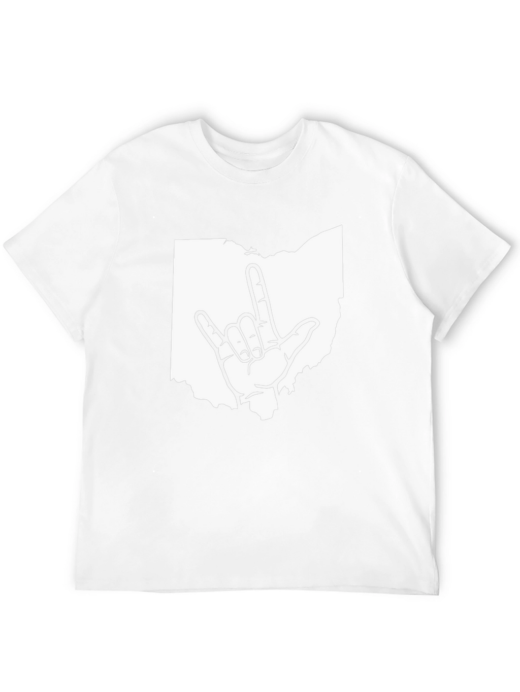 Ohio State I Love You Sign Black T-Shirt