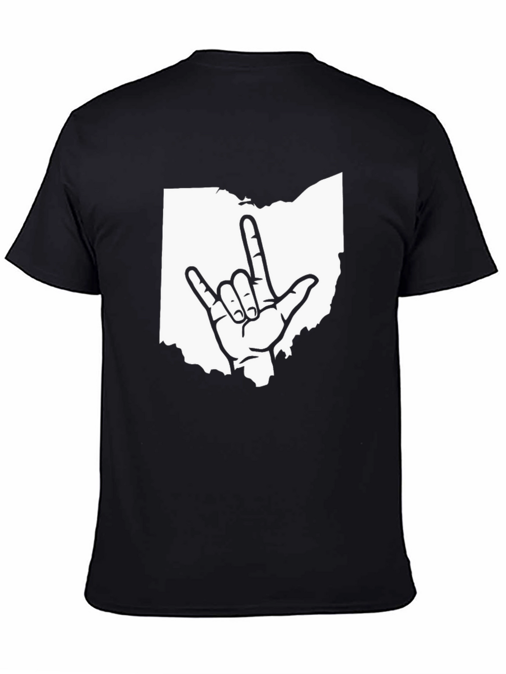Ohio State I Love You Sign Black T-Shirt
