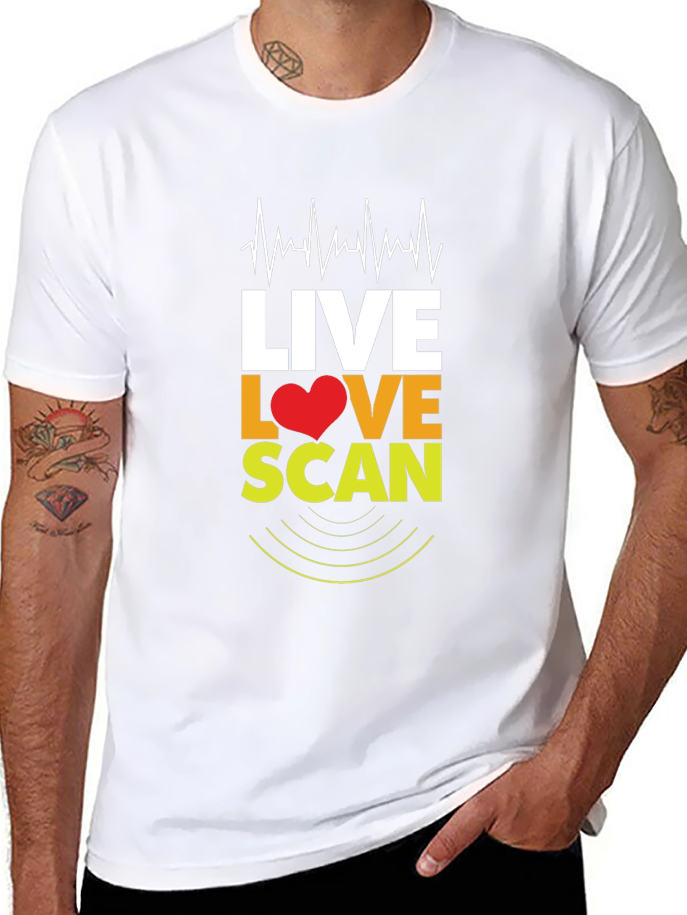 Live Love Scan T-Shirt - Medical Profession Apparel