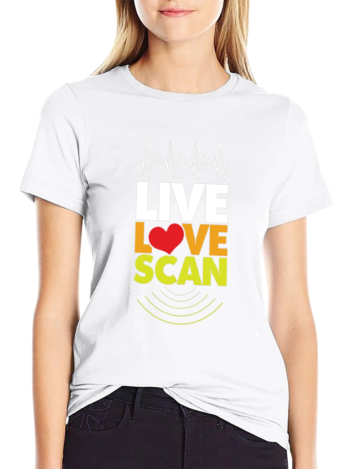 Live Love Scan T-Shirt - Medical Profession Apparel