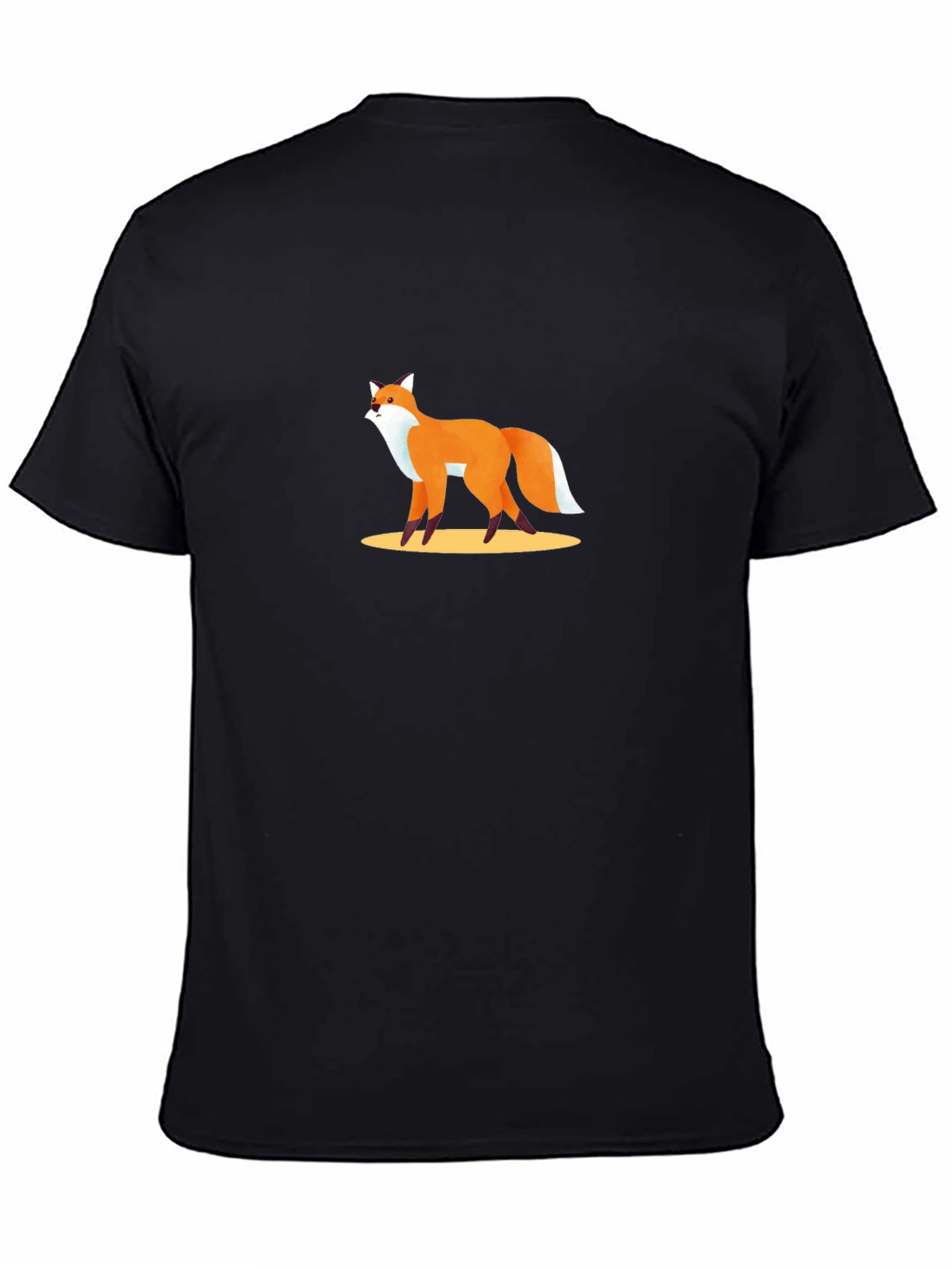 Fox Graphic Tee - Stylish Black T-Shirt